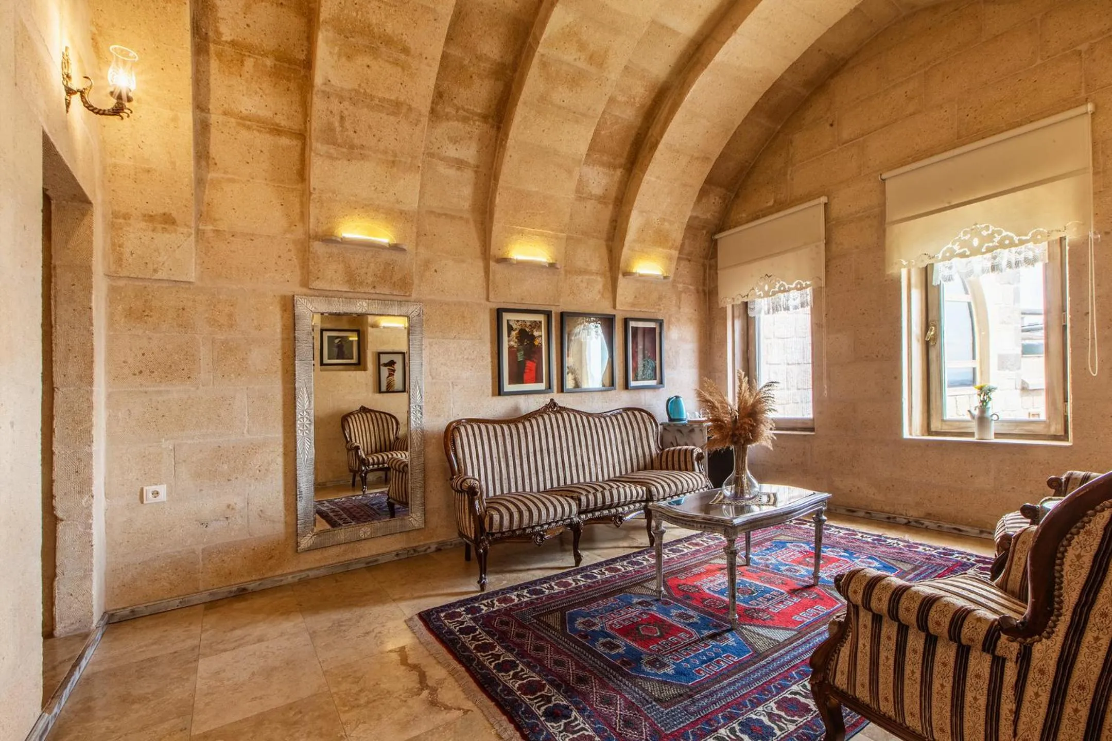 Living room in Karlık Cave Suite Cappadocia