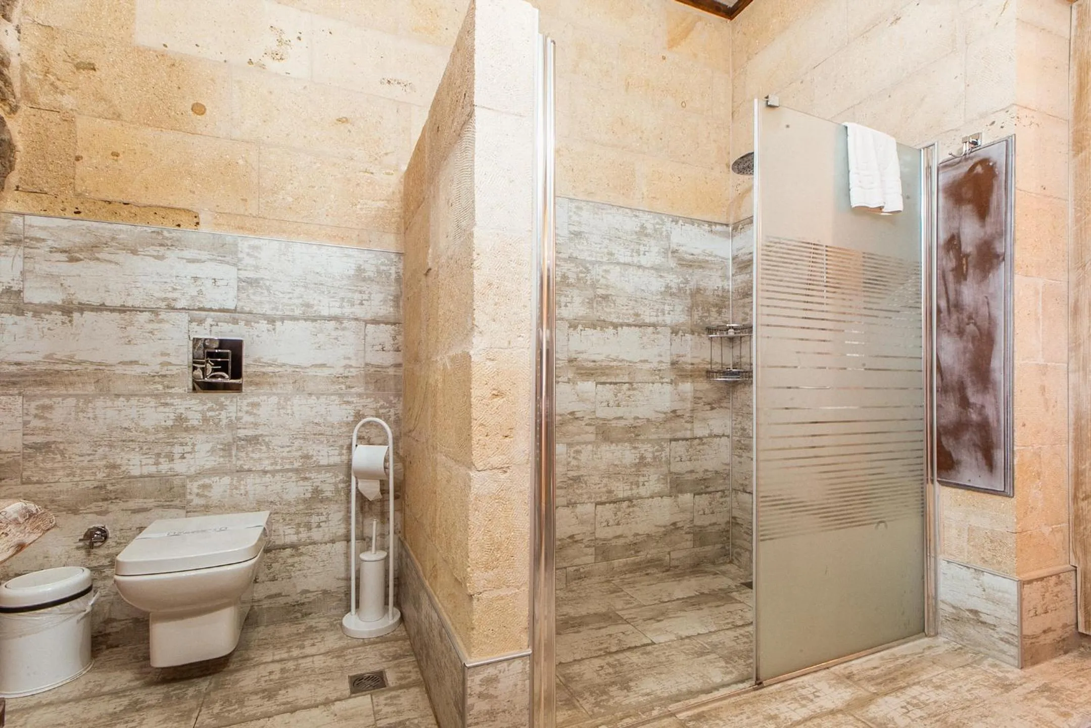 Shower in Karlık Cave Suite Cappadocia