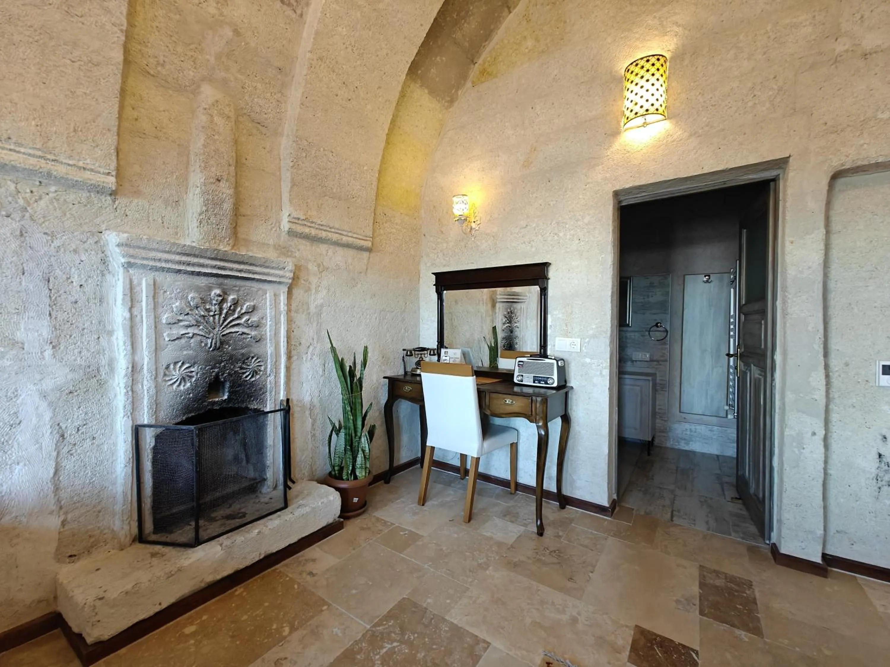 Living room in Karlık Cave Suite Cappadocia