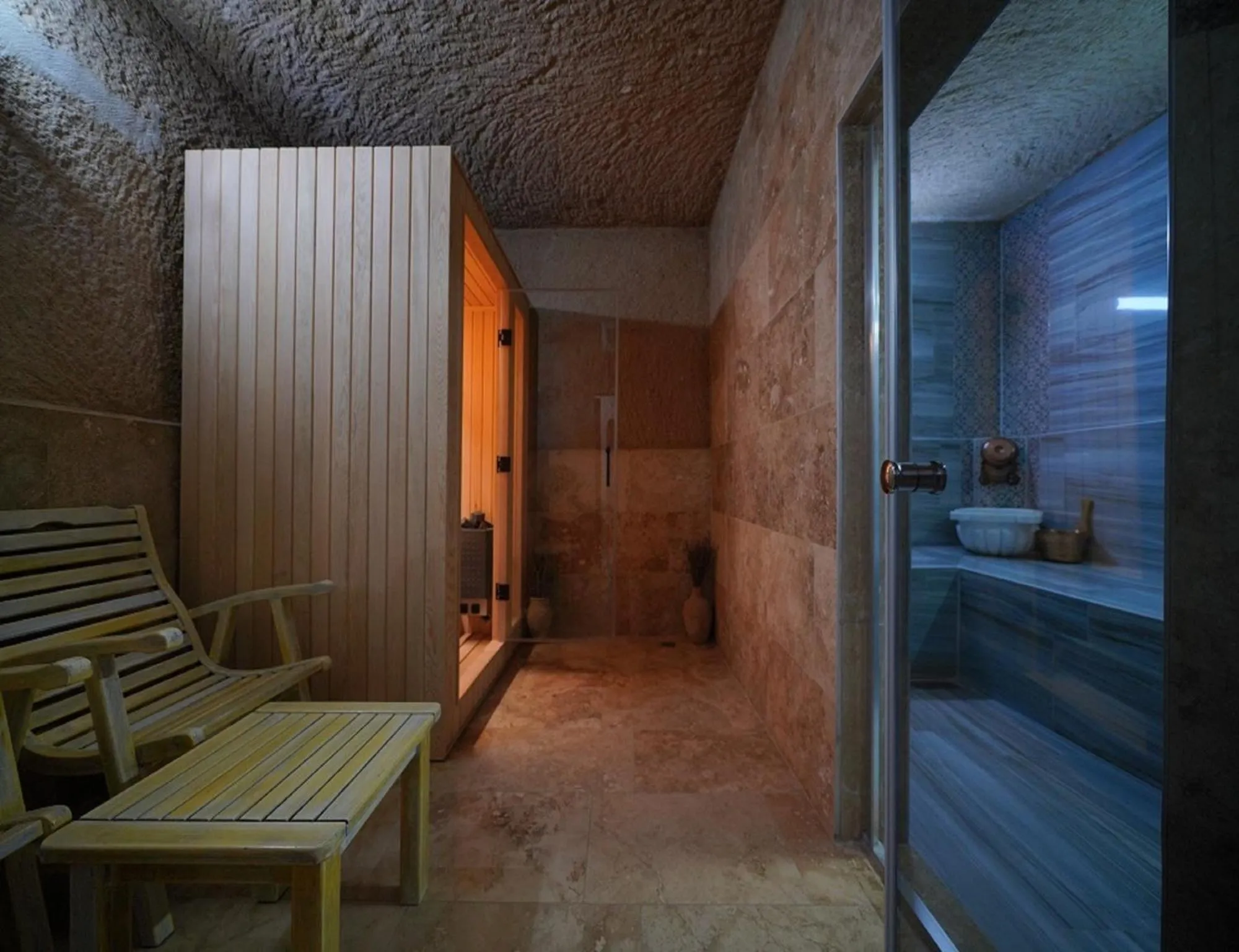 Sauna in Karlık Cave Suite Cappadocia