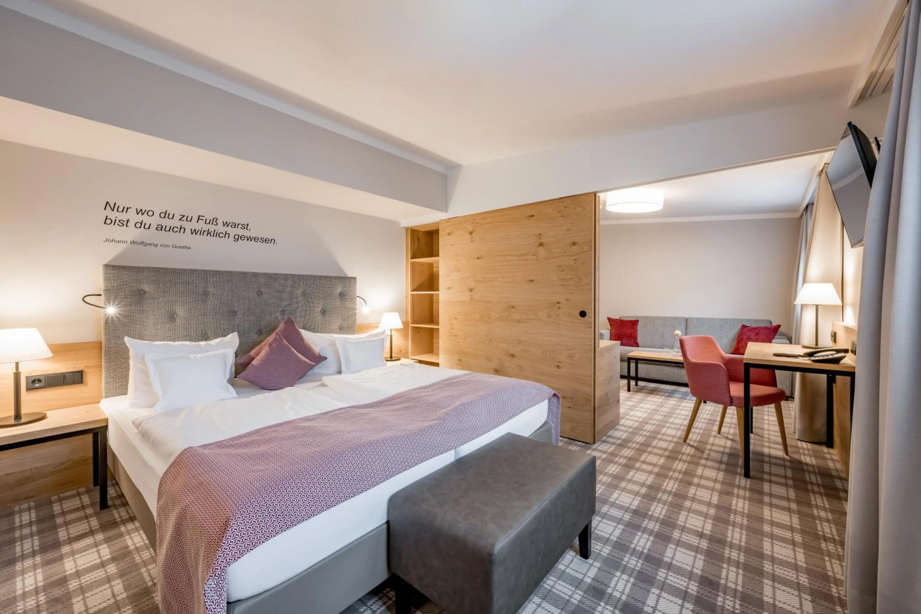 Photo of the whole room, Bed in Ruhpoldinger Hof - Hotel & Wellness