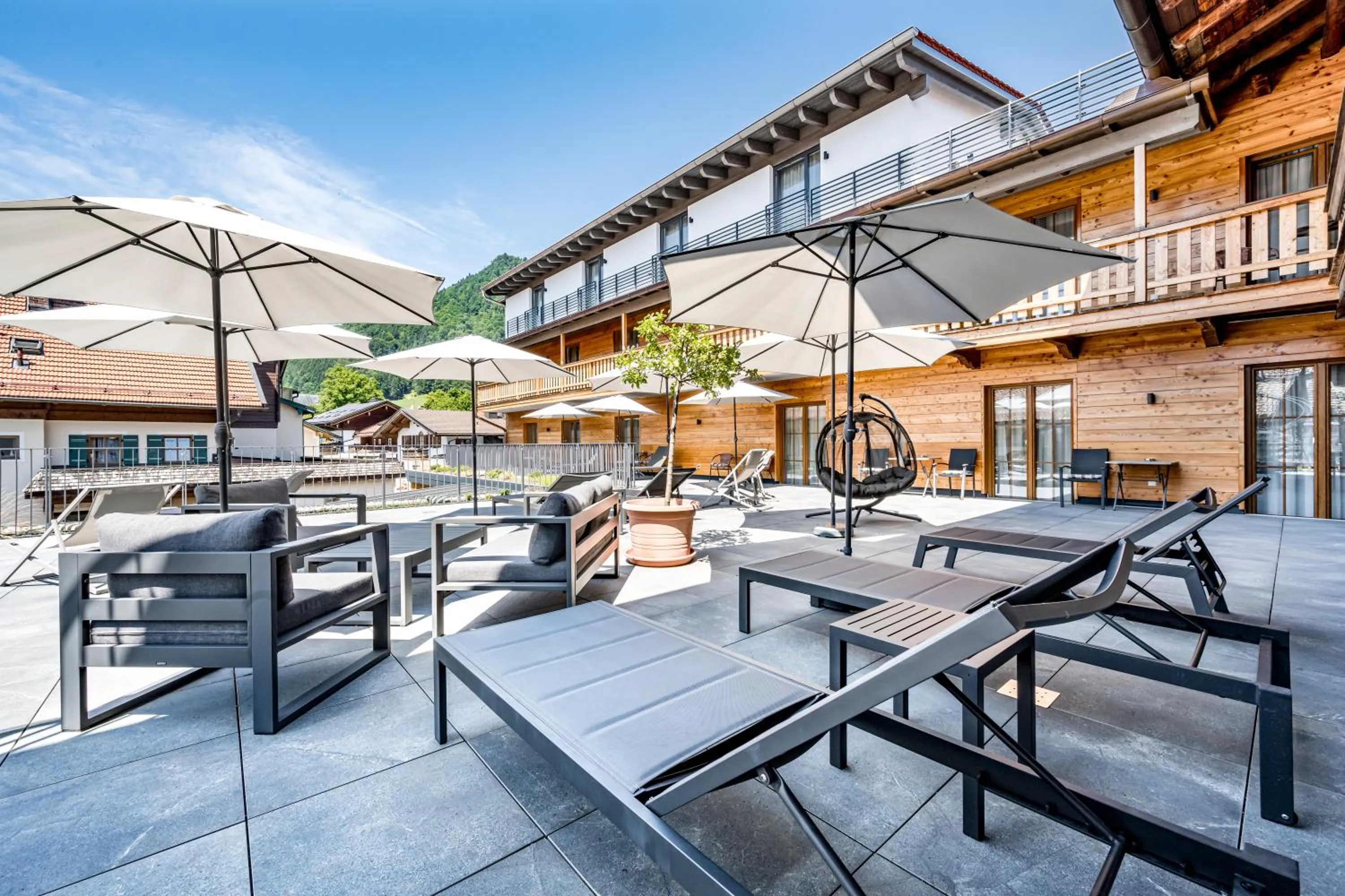 Balcony/Terrace in Ruhpoldinger Hof - Hotel & Wellness