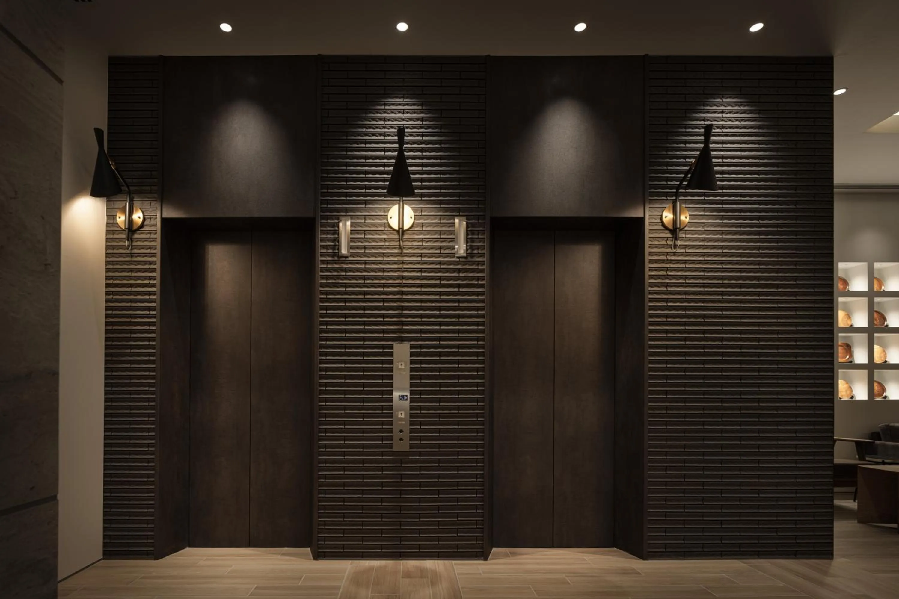 elevator in Nest Hotel Hiroshima Ekimae