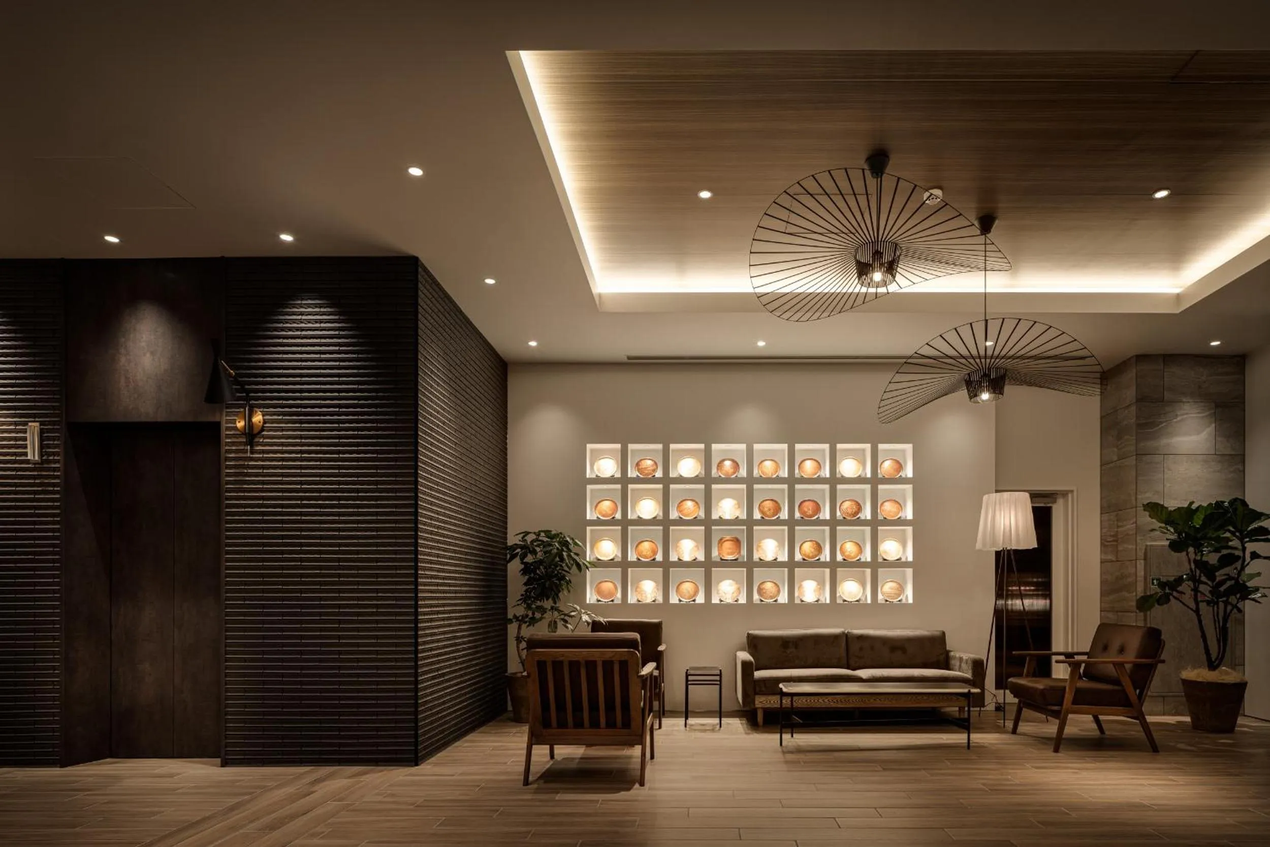 Communal lounge/ TV room in Nest Hotel Hiroshima Ekimae