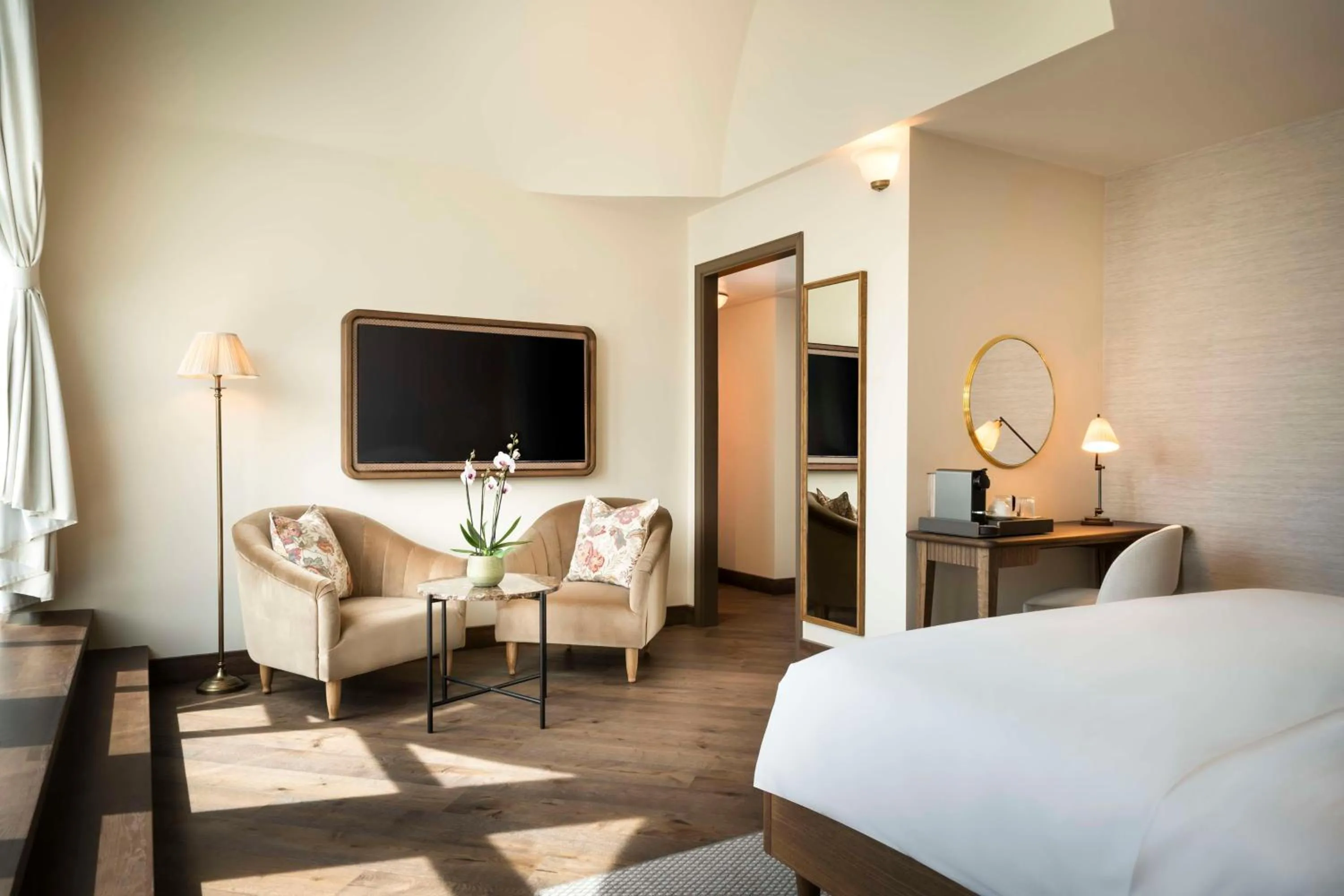 Bedroom, Bed in Brunfels Hotel, in the Unbound Collection by Hyatt
