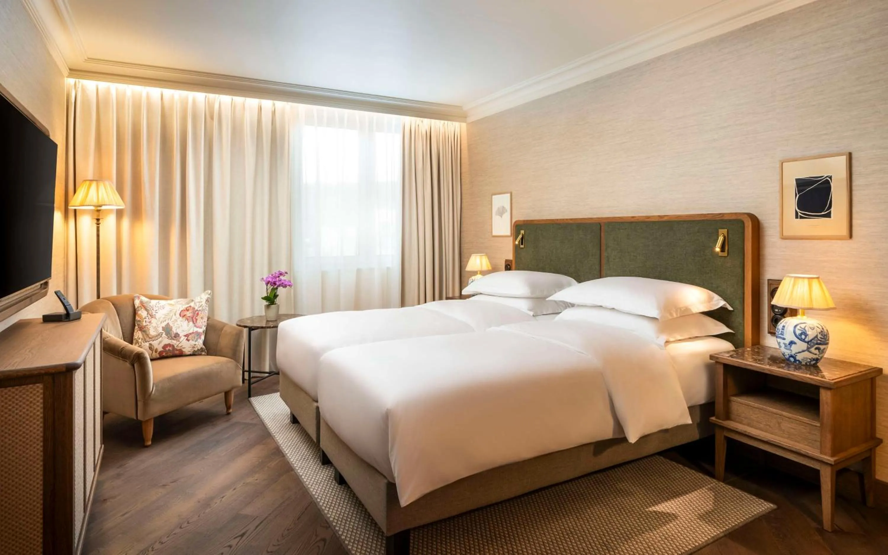 Bedroom, Bed in Brunfels Hotel, in the Unbound Collection by Hyatt