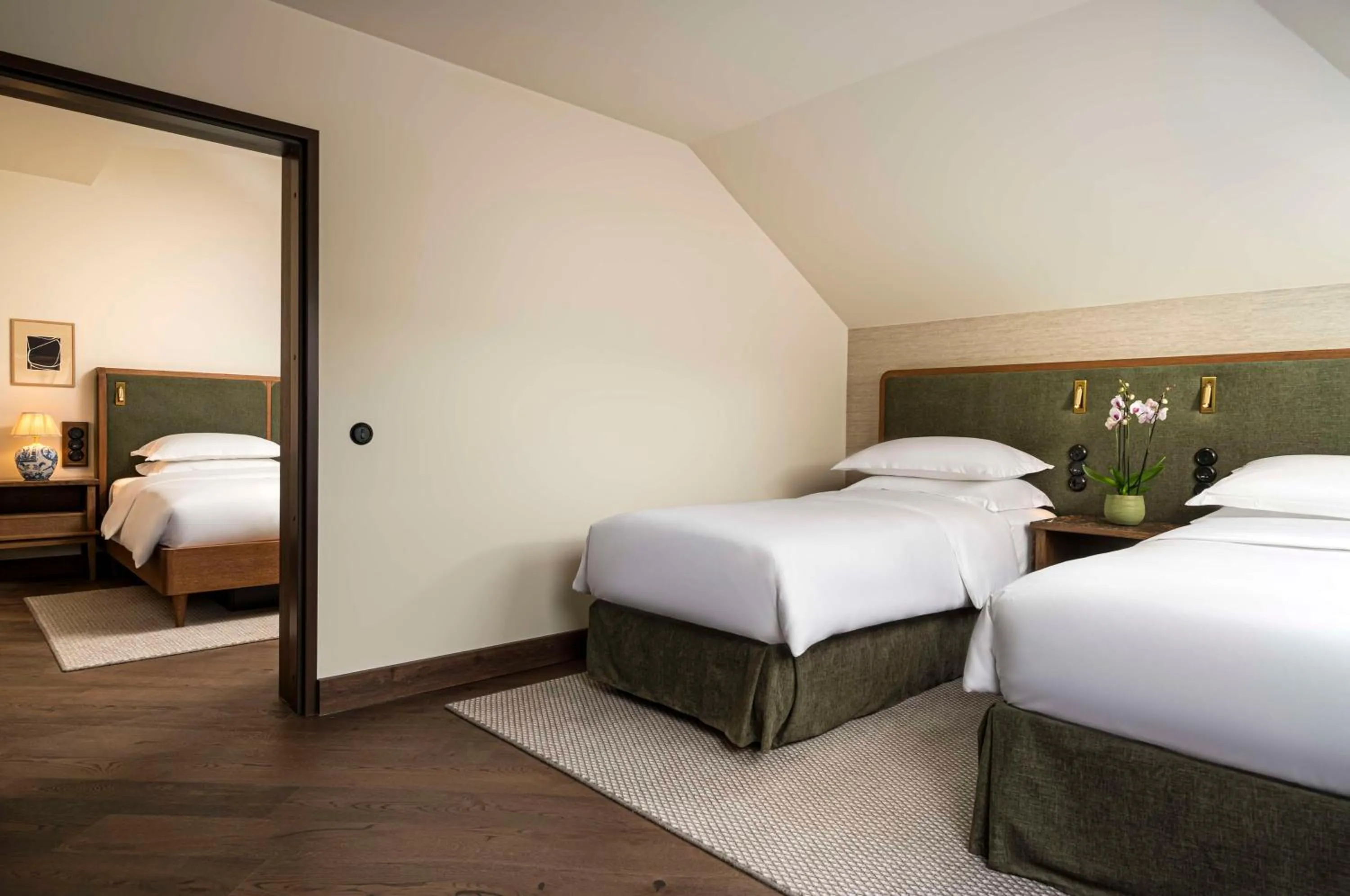 Bedroom, Bed in Brunfels Hotel, in the Unbound Collection by Hyatt