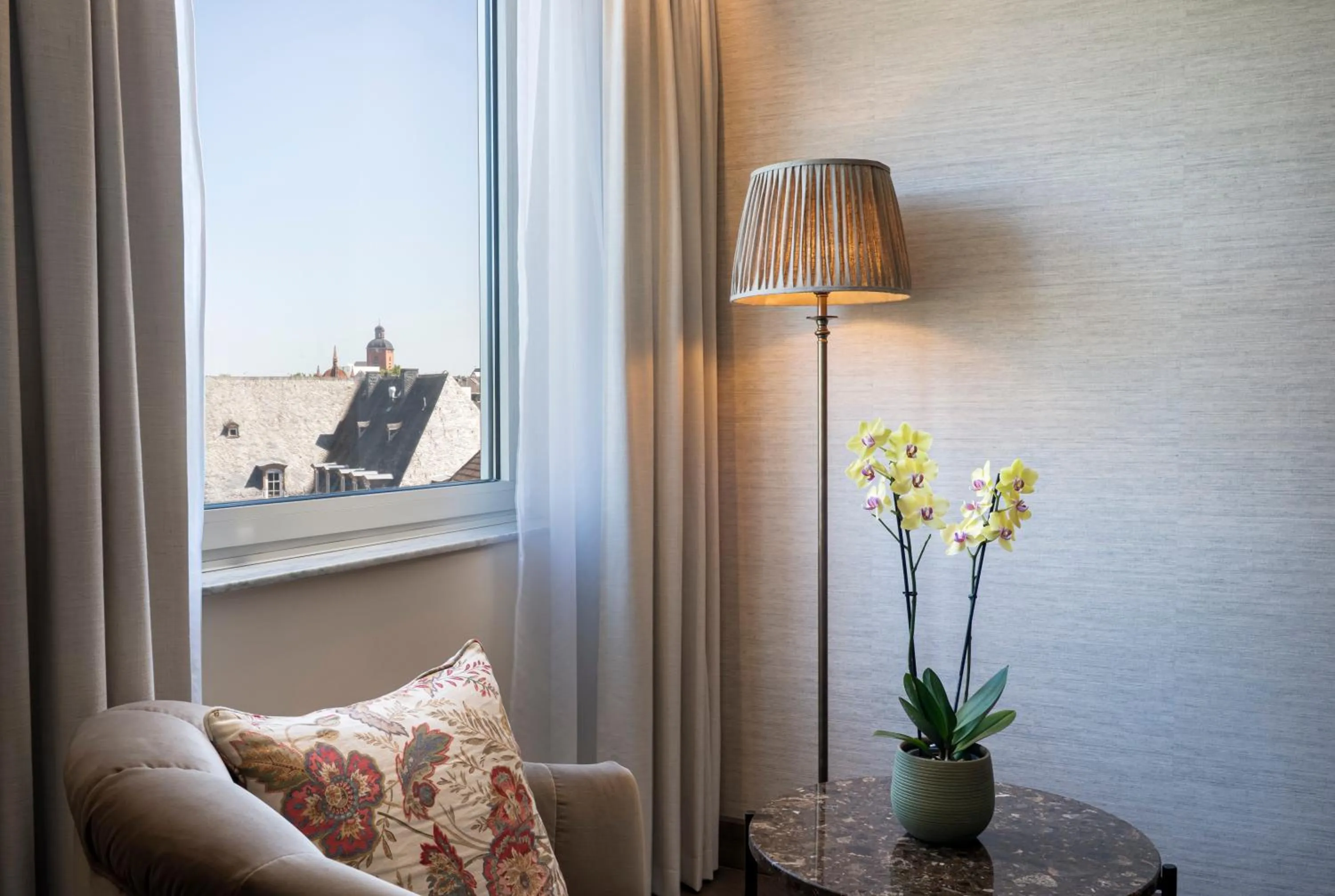 Seating area in Brunfels Hotel, in the Unbound Collection by Hyatt