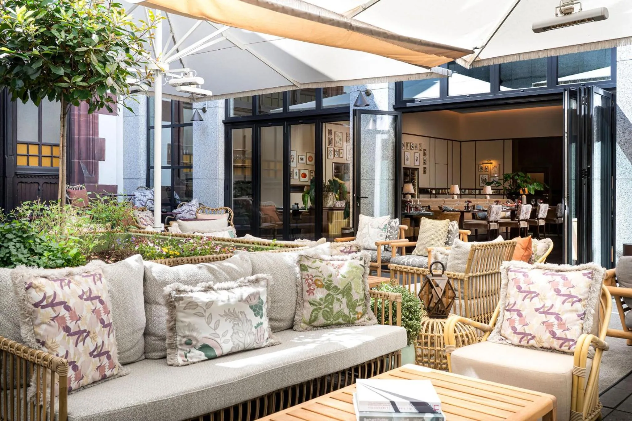 Patio in Brunfels Hotel, in the Unbound Collection by Hyatt