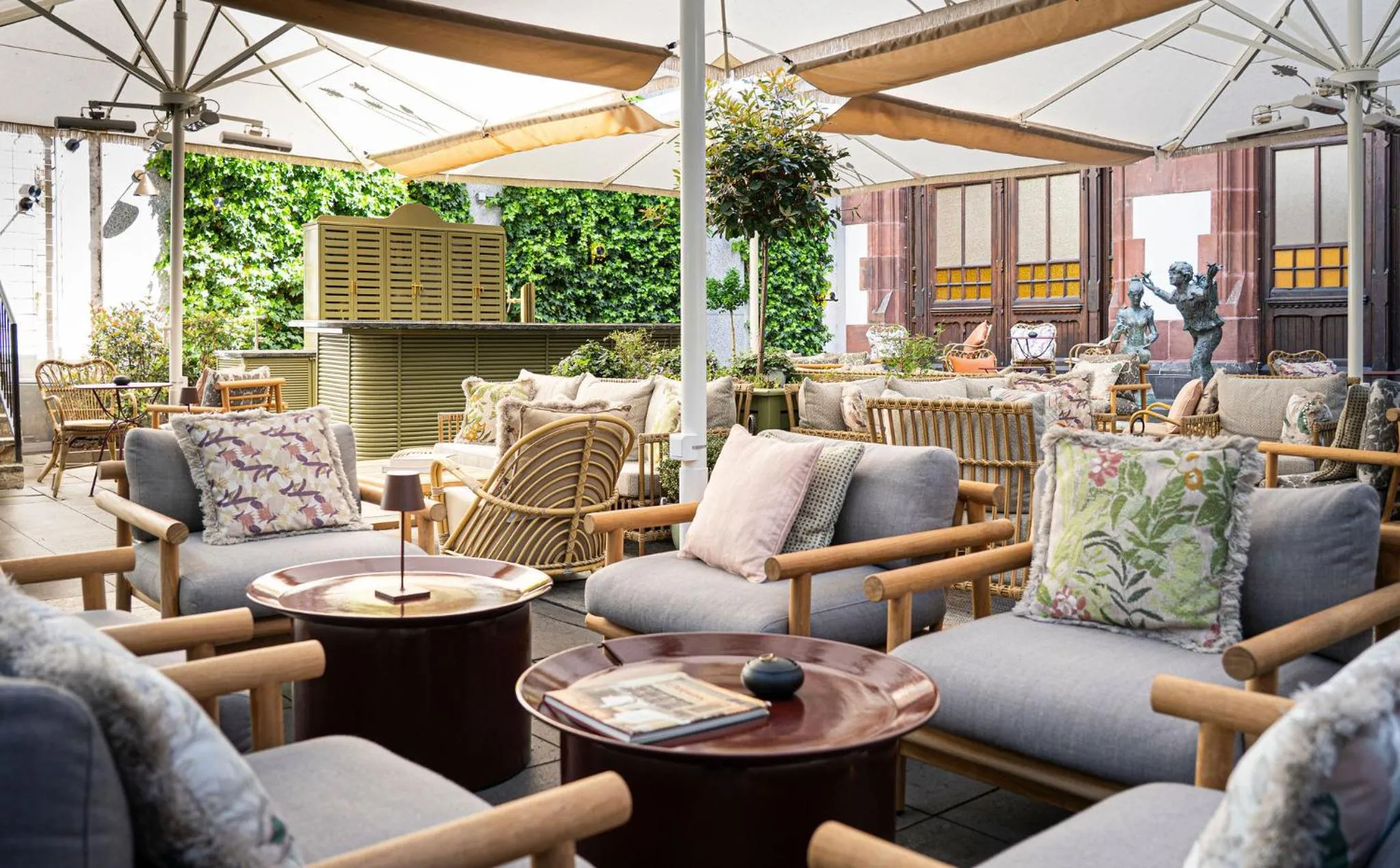 Patio in Brunfels Hotel, in the Unbound Collection by Hyatt