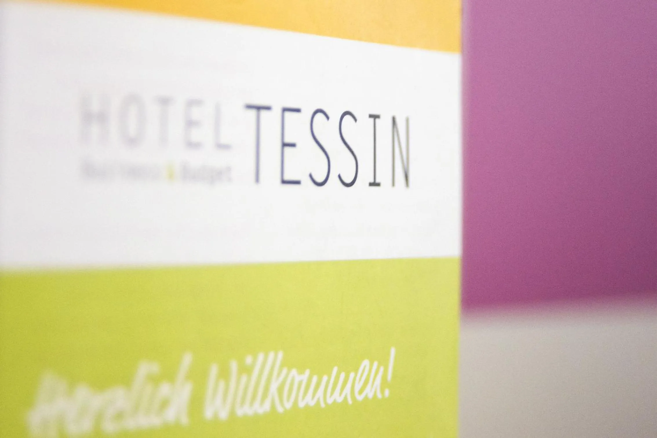 Text overlay in Business & Budget Hotel Tessin