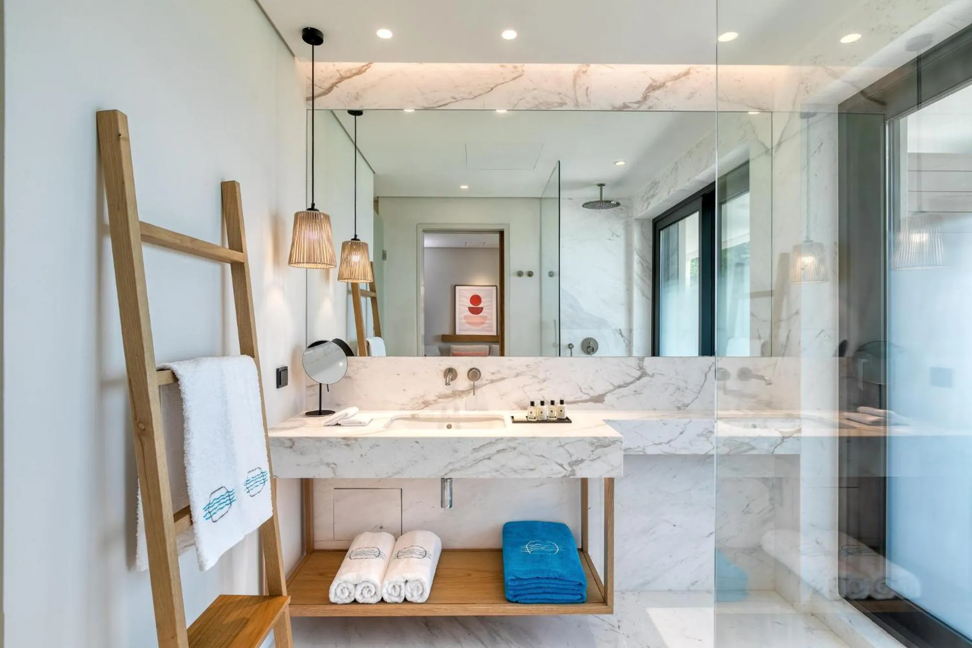 Shower in Vathi Cove Luxury Resort & Spa - Adults Friendly 14 plus