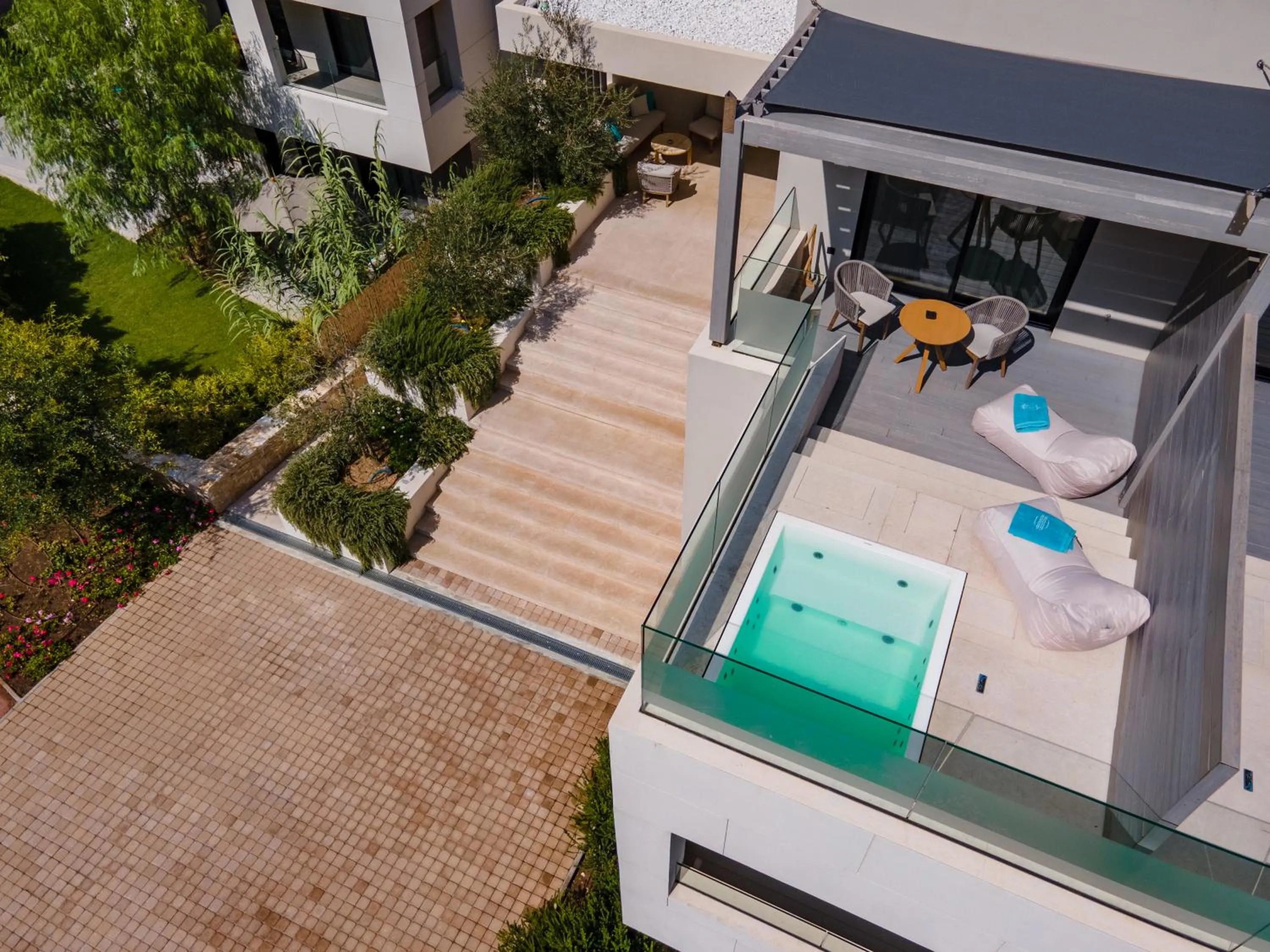 Patio in Vathi Cove Luxury Resort & Spa - Adults Friendly 14 plus