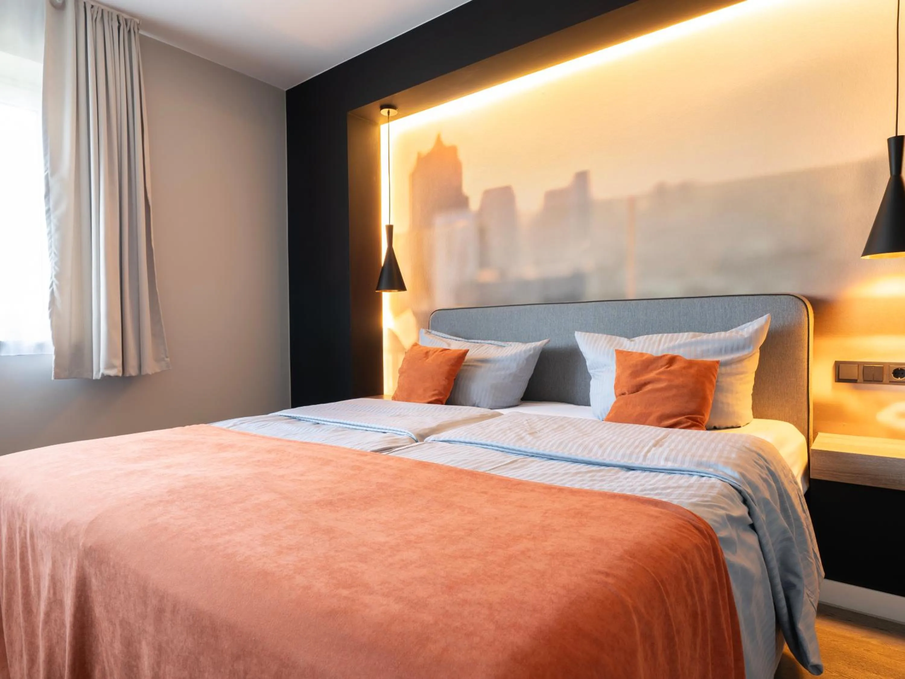 Bed in JustStay Ratingen Hotel & Apartments