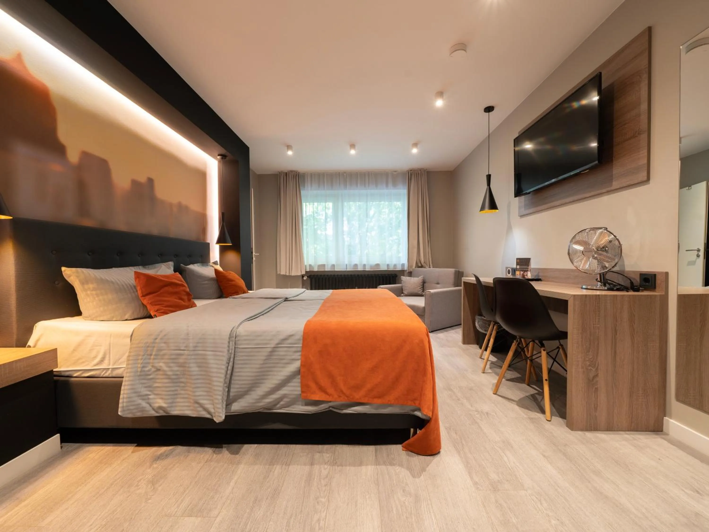 Bed in JustStay Ratingen Hotel & Apartments