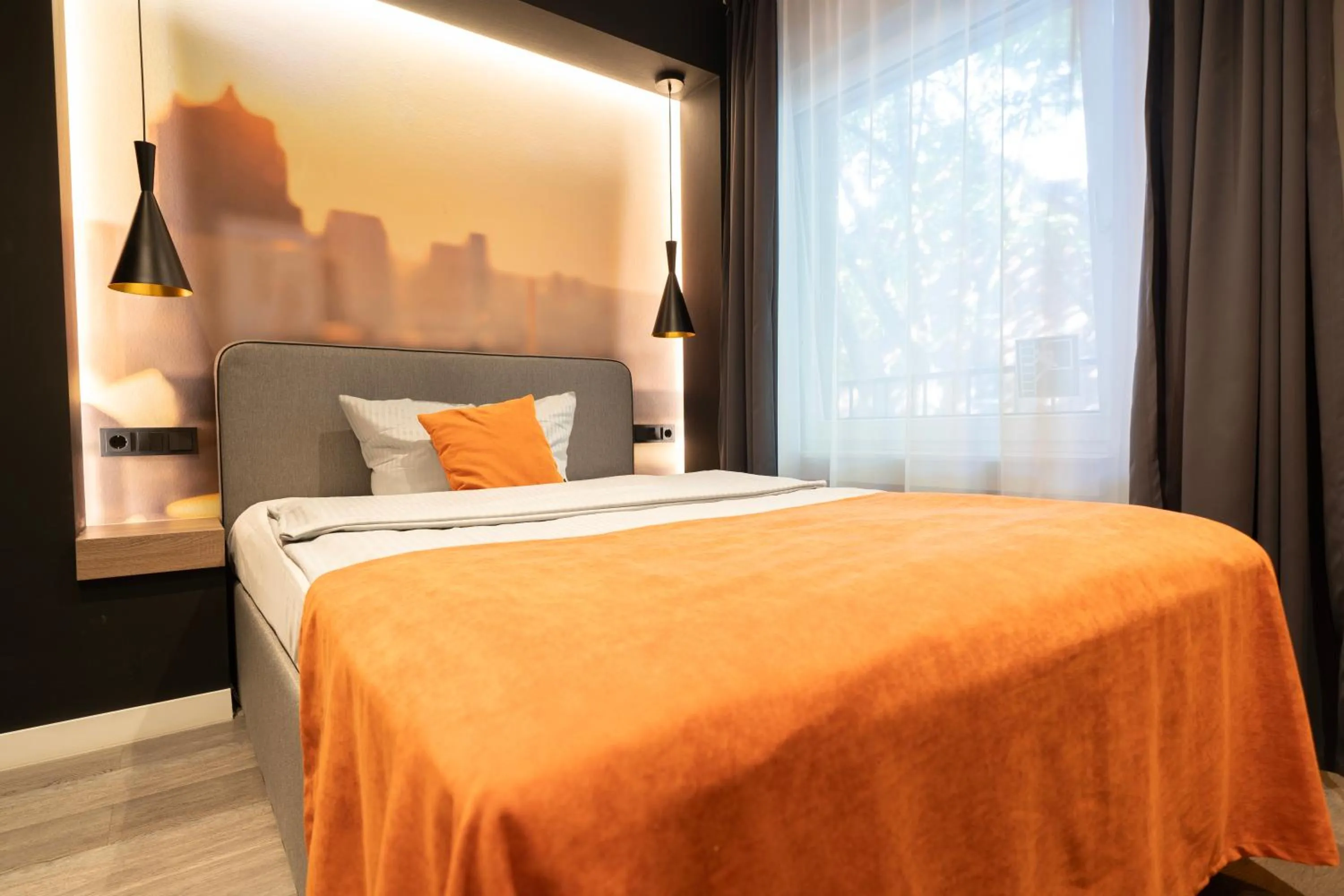 Bed in JustStay Ratingen Hotel & Apartments