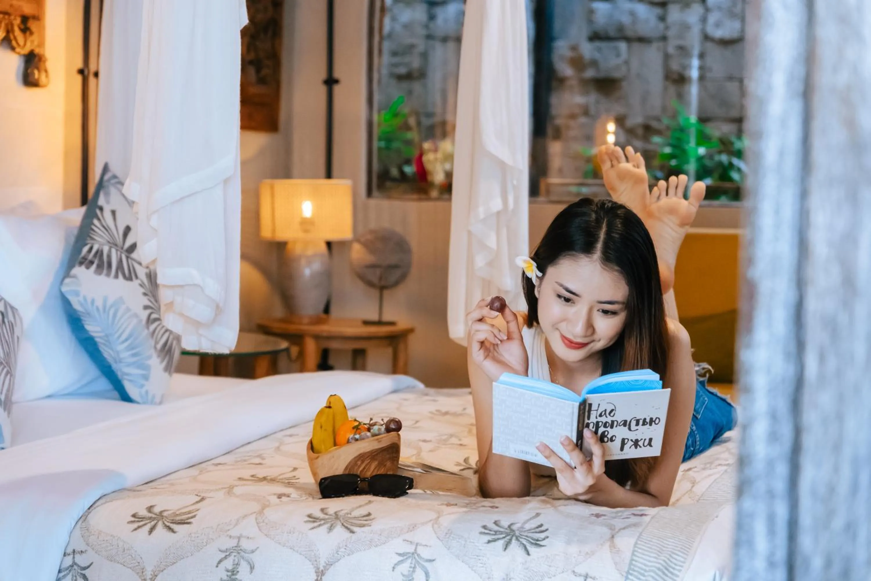 Bed in Premadhan Cottage Canggu