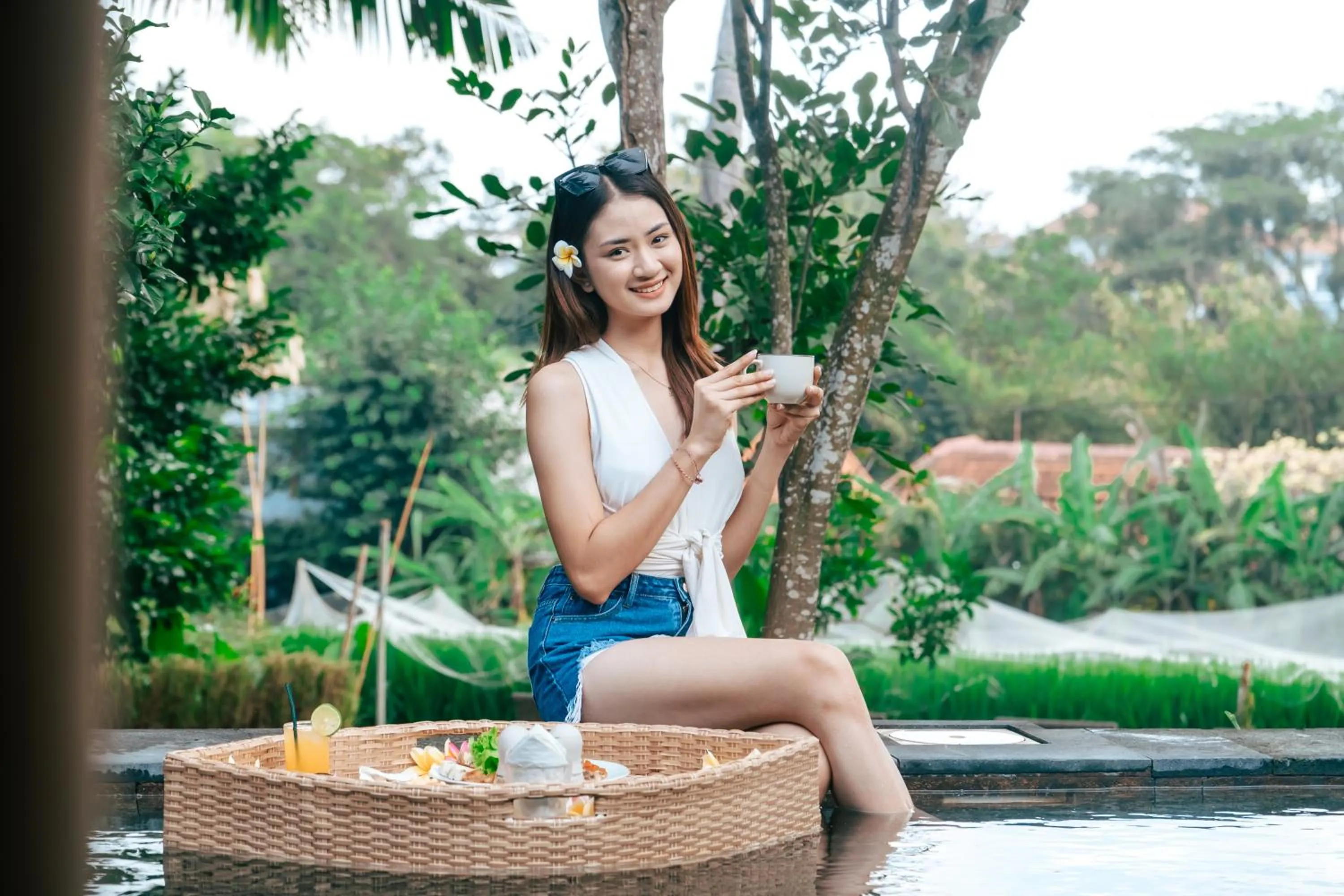 Garden in Premadhan Cottage Canggu