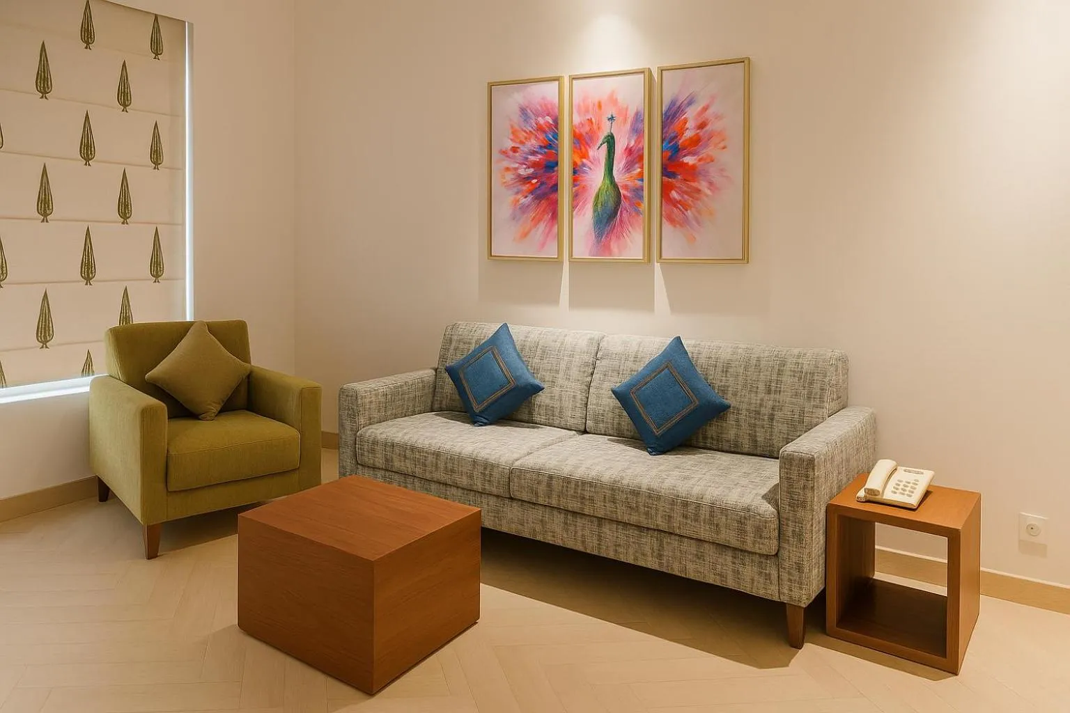 Living room in Hawthorn Suites by Wyndham Dwarka