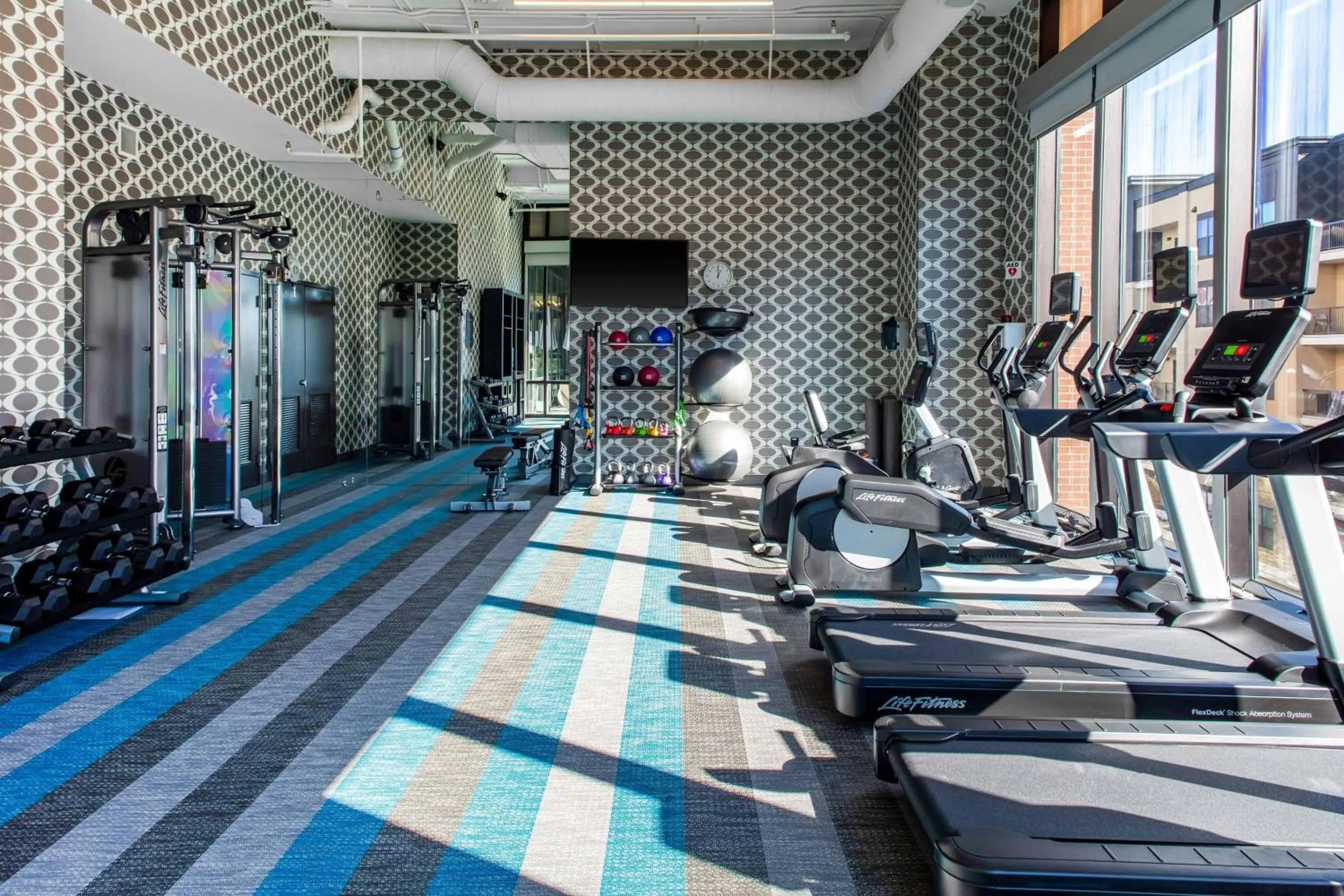 Fitness centre/facilities in Aloft Atlanta at The Battery Atlanta