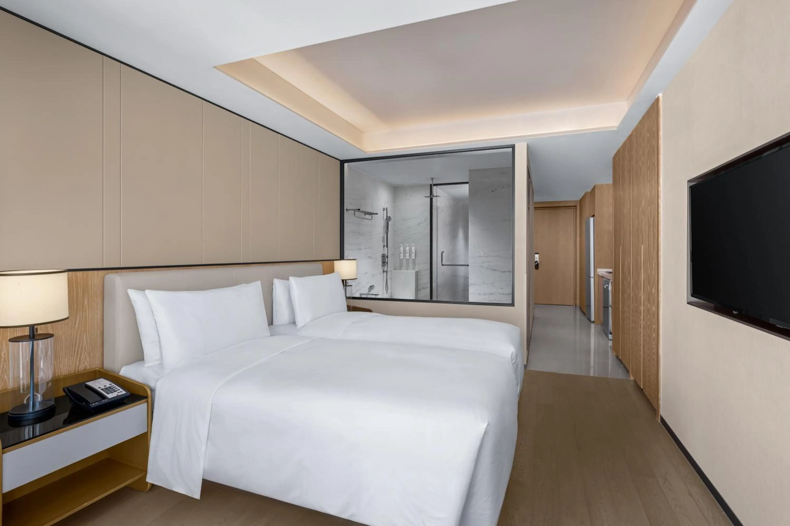 Bedroom, Bed in Marriott Executive Apartments Chongqing