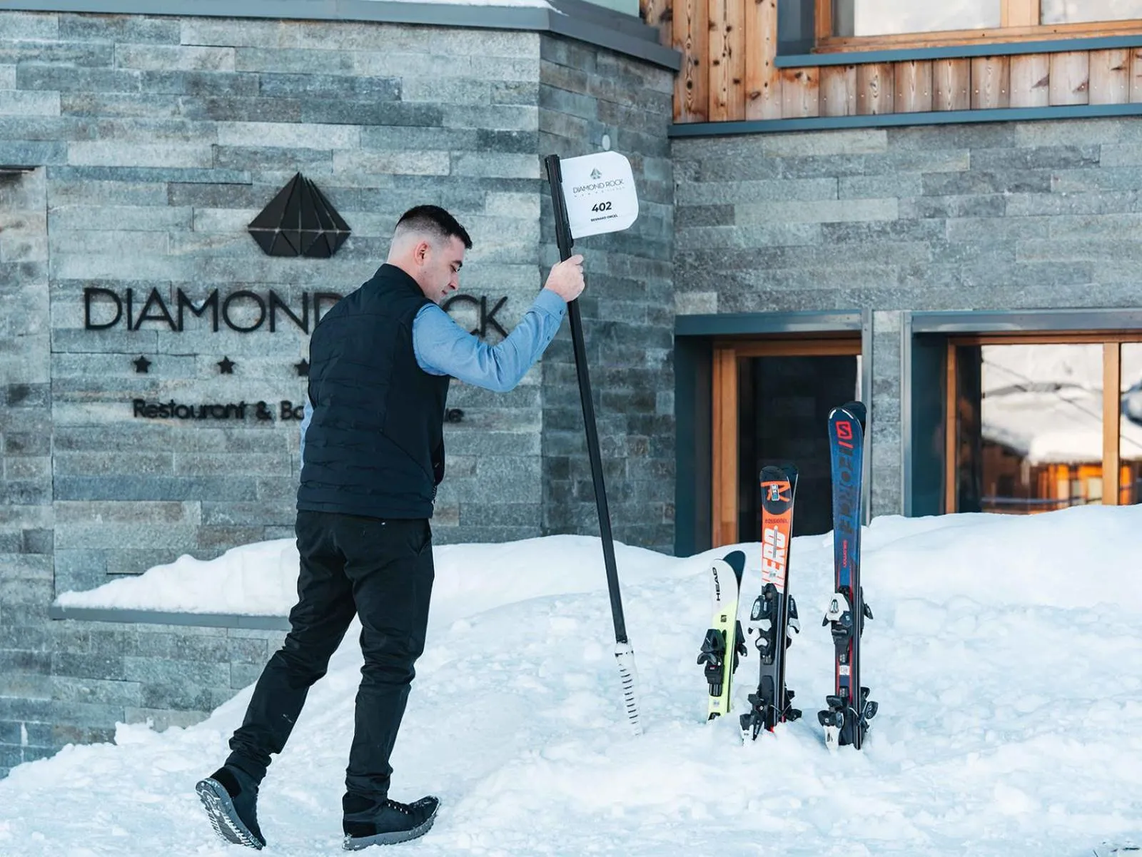 Skiing in Hôtel Le Diamond Rock