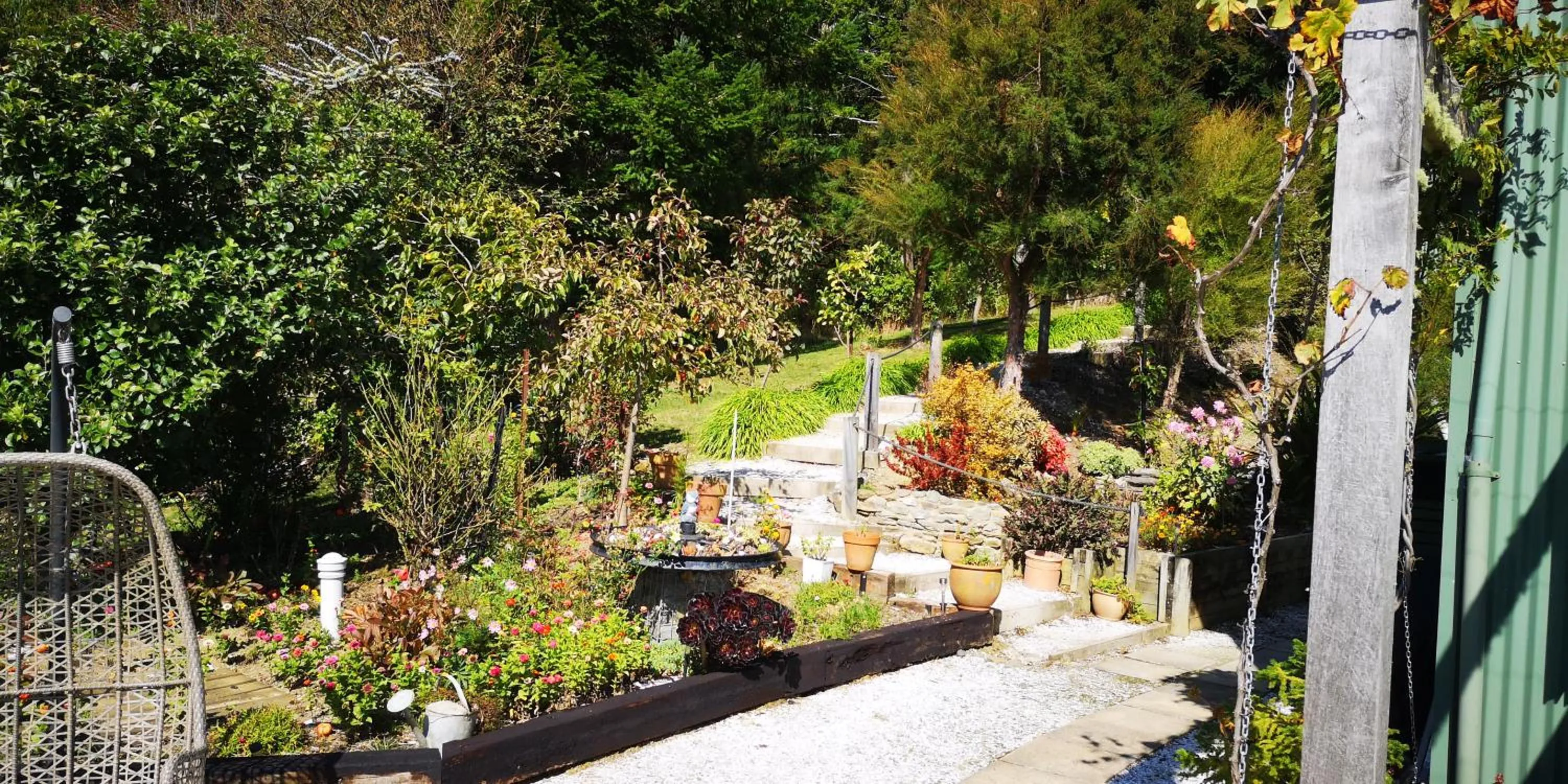 Garden in Moana Haven B&B