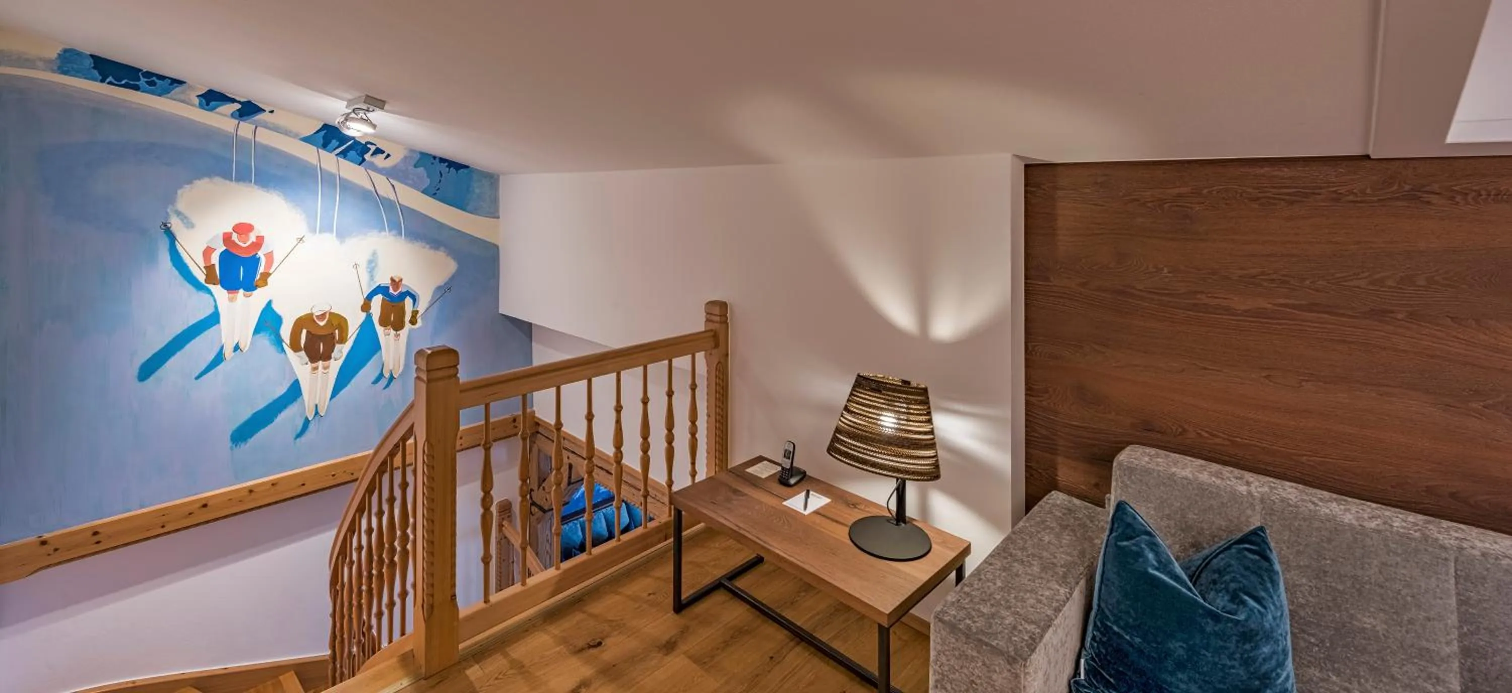 Seating area, Bed in Hotel Unterwirt