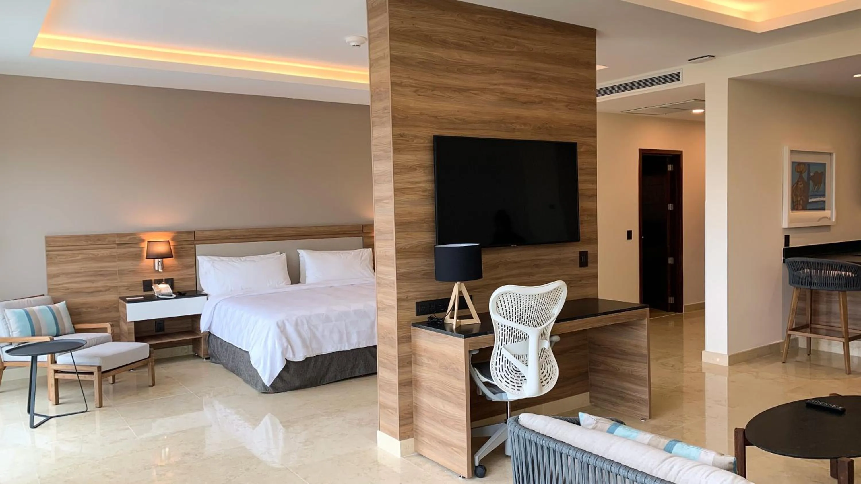 Photo of the whole room, Bed in Holiday Inn & Suites - Puerto Vallarta Marina & Golf by IHG