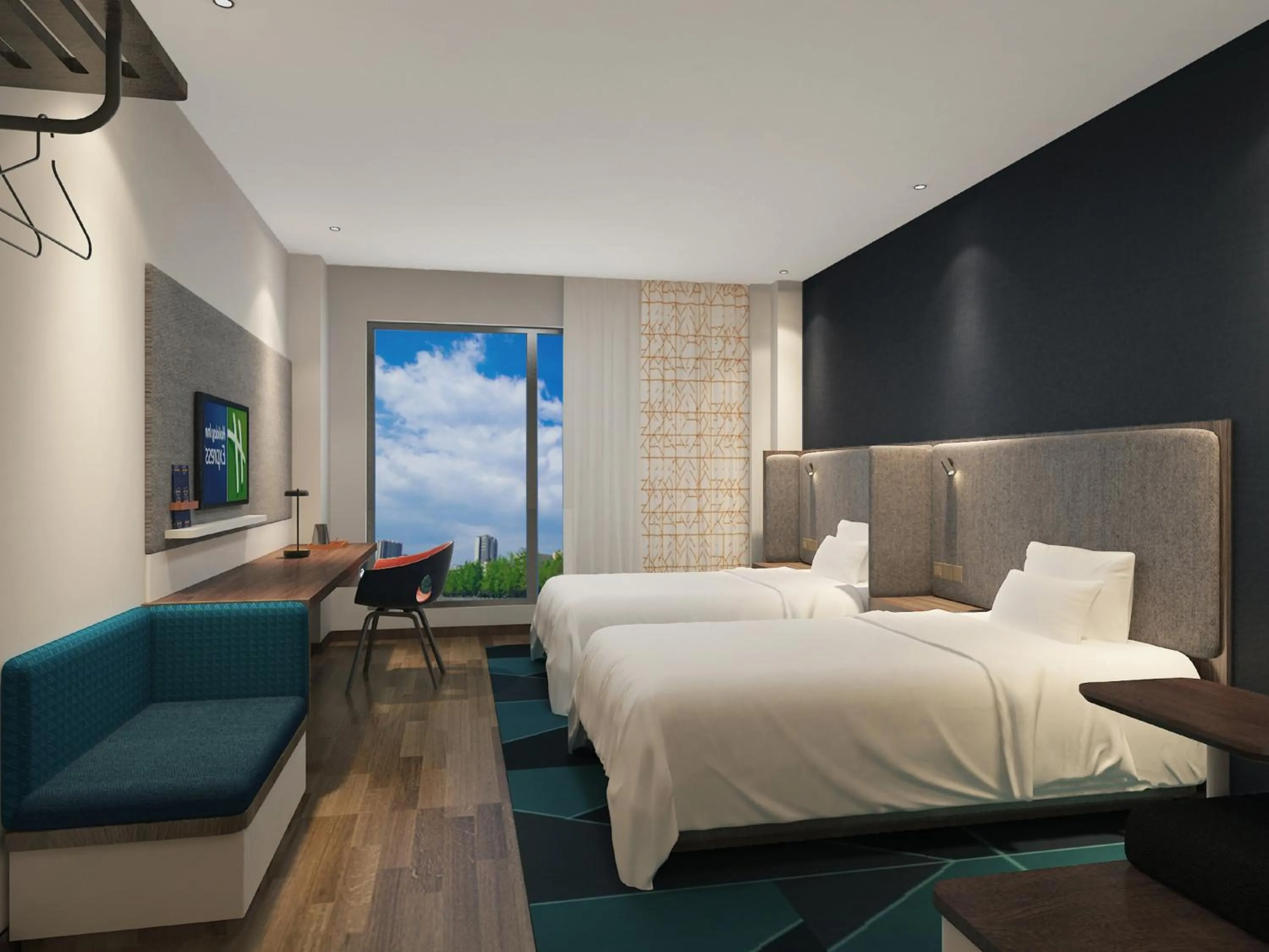 Photo of the whole room, Bed in Holiday Inn Express Pengzhou Downtown by IHG