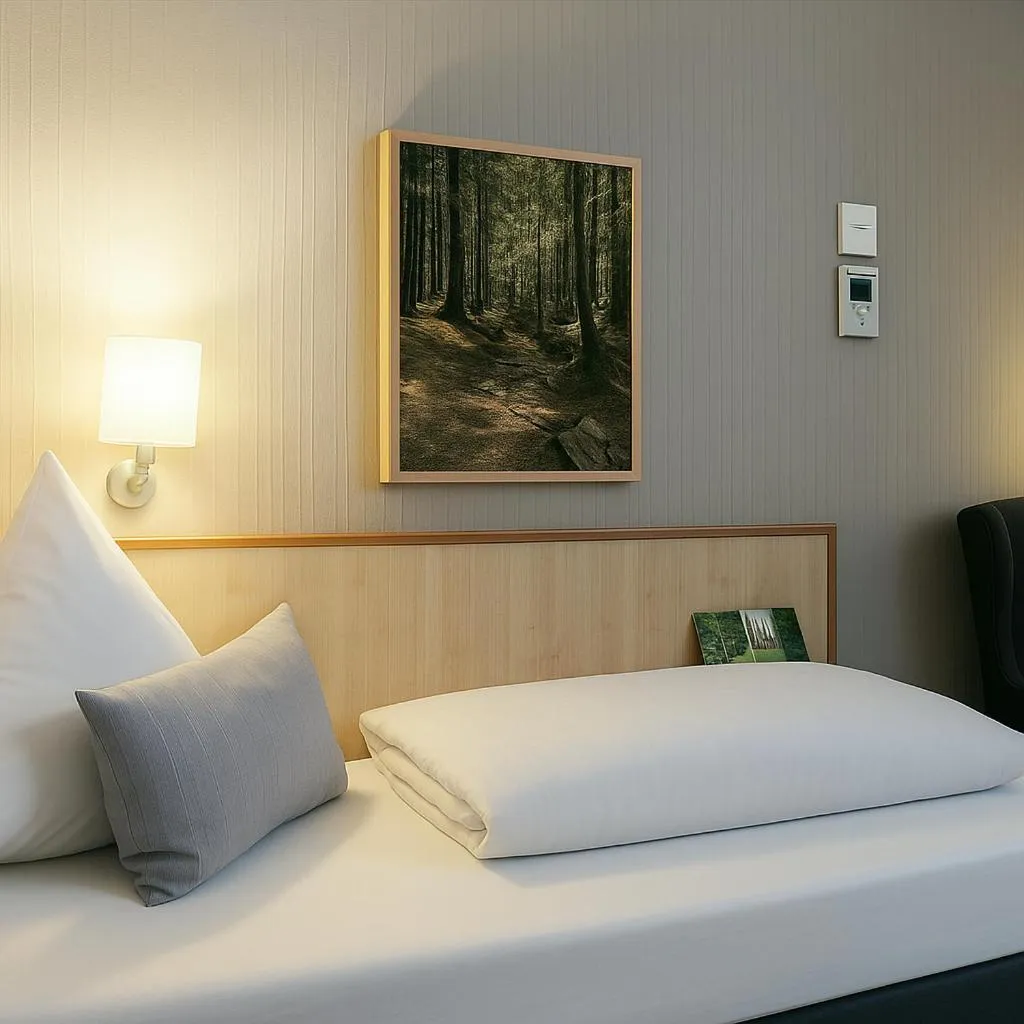 Photo of the whole room, Bed in Konsum Berghotel Oberhof