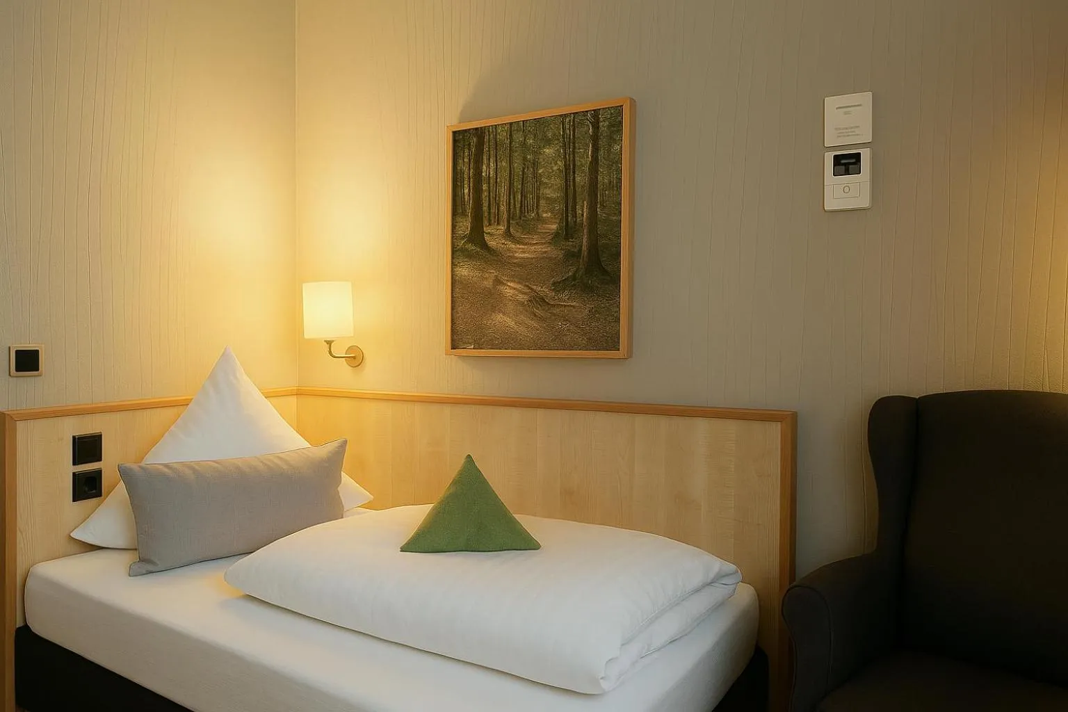 Photo of the whole room, Bed in Konsum Berghotel Oberhof