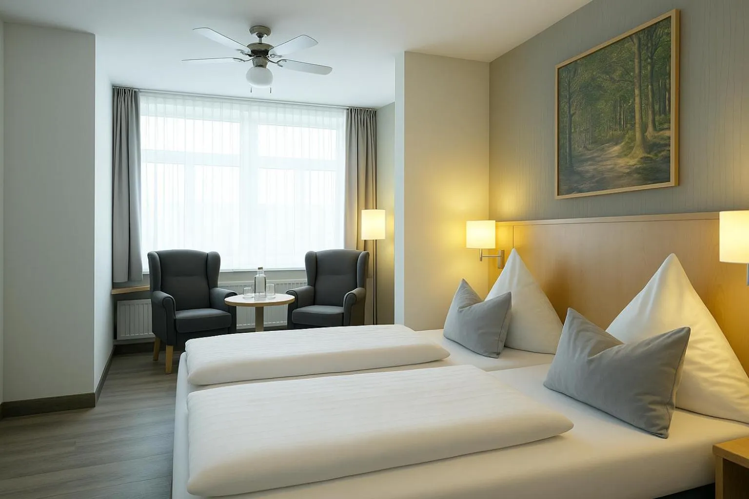 Photo of the whole room, Bed in Konsum Berghotel Oberhof