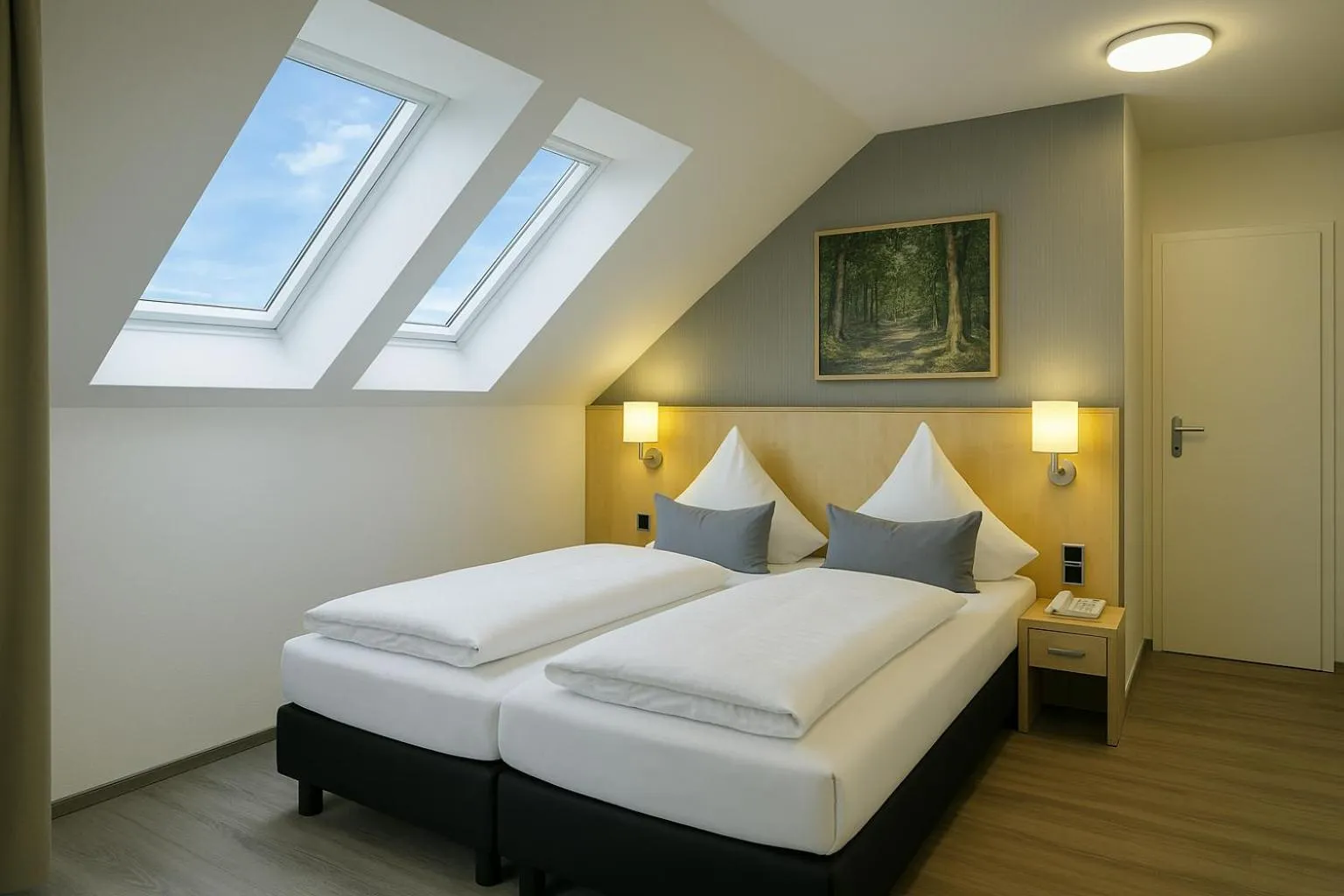 Photo of the whole room, Bed in Konsum Berghotel Oberhof