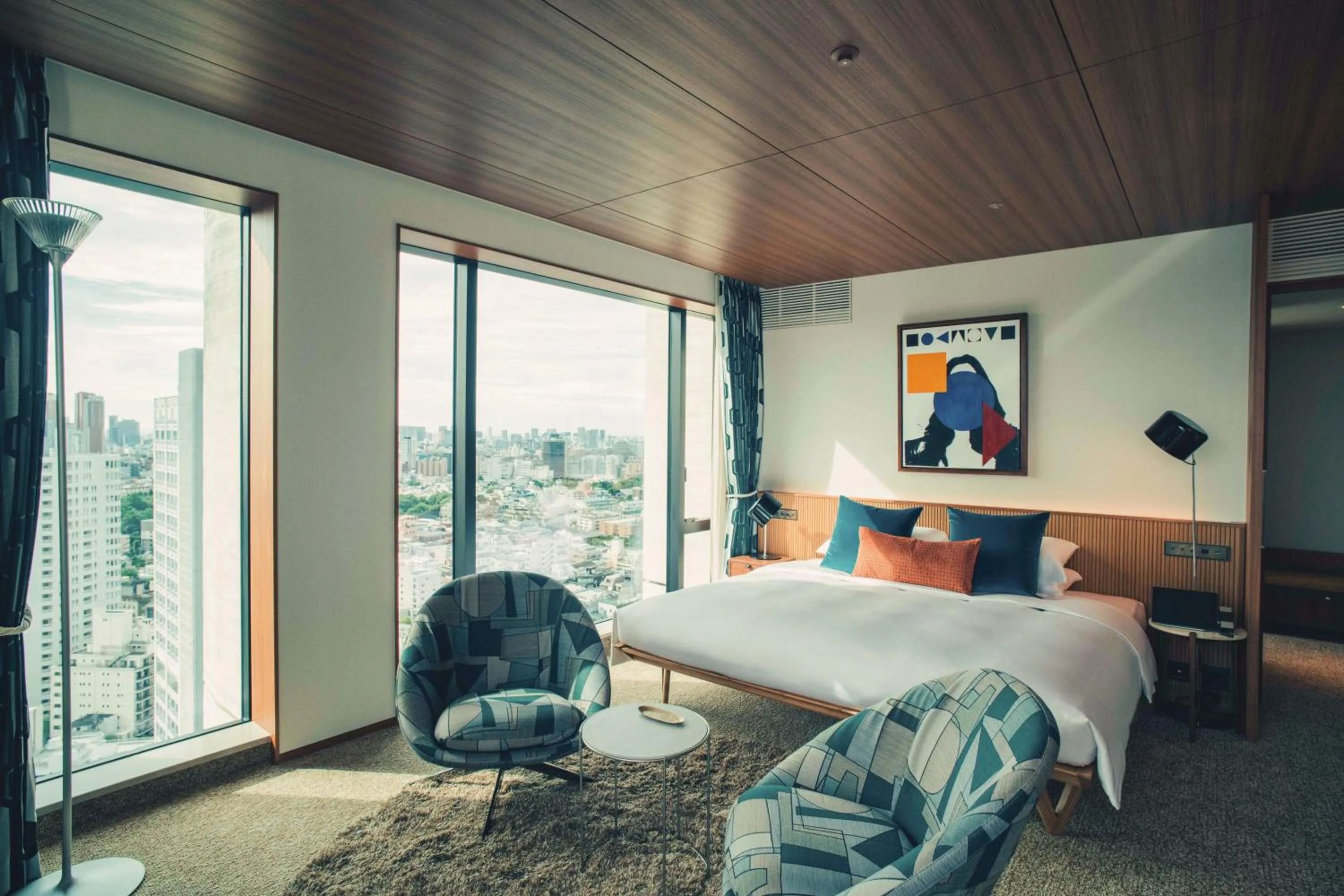 Bed in THE AOYAMA GRAND HOTEL