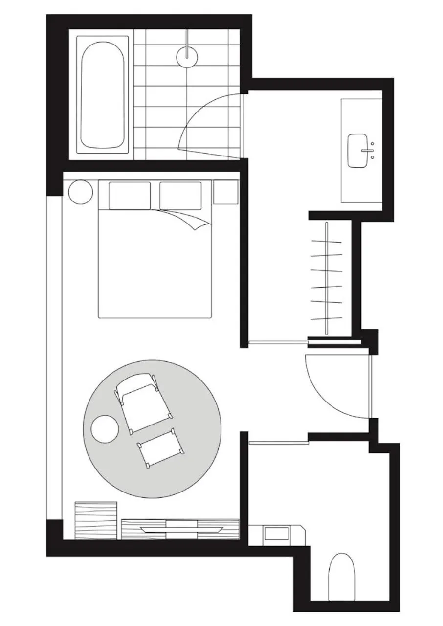Floor plan in THE AOYAMA GRAND HOTEL