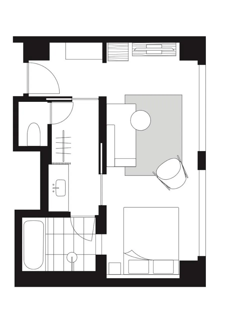 Floor plan in THE AOYAMA GRAND HOTEL