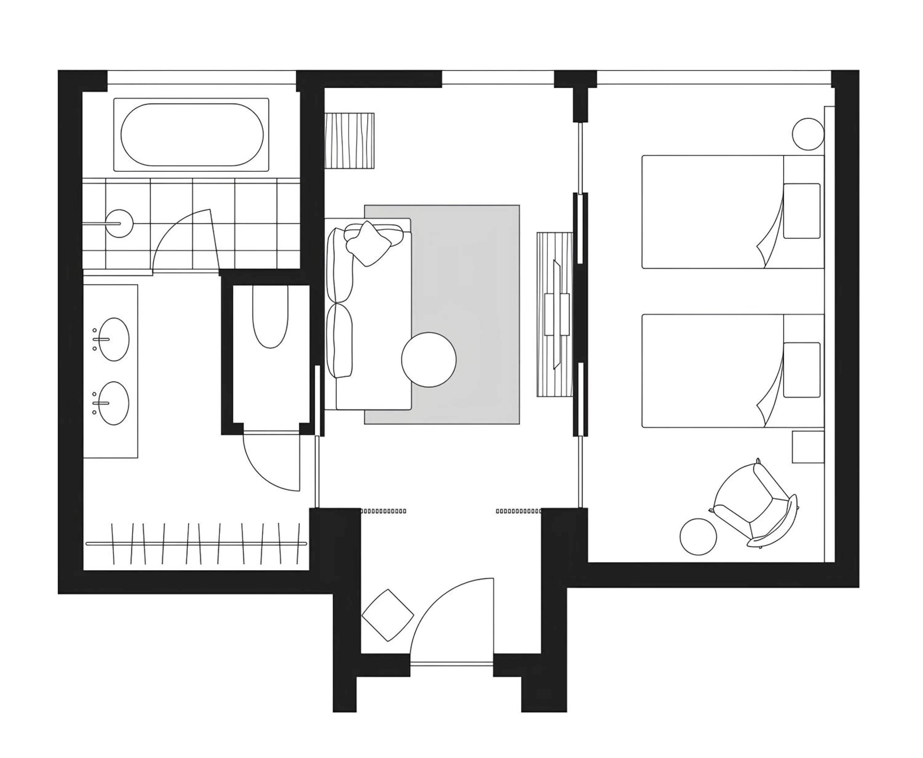 Floor plan in THE AOYAMA GRAND HOTEL