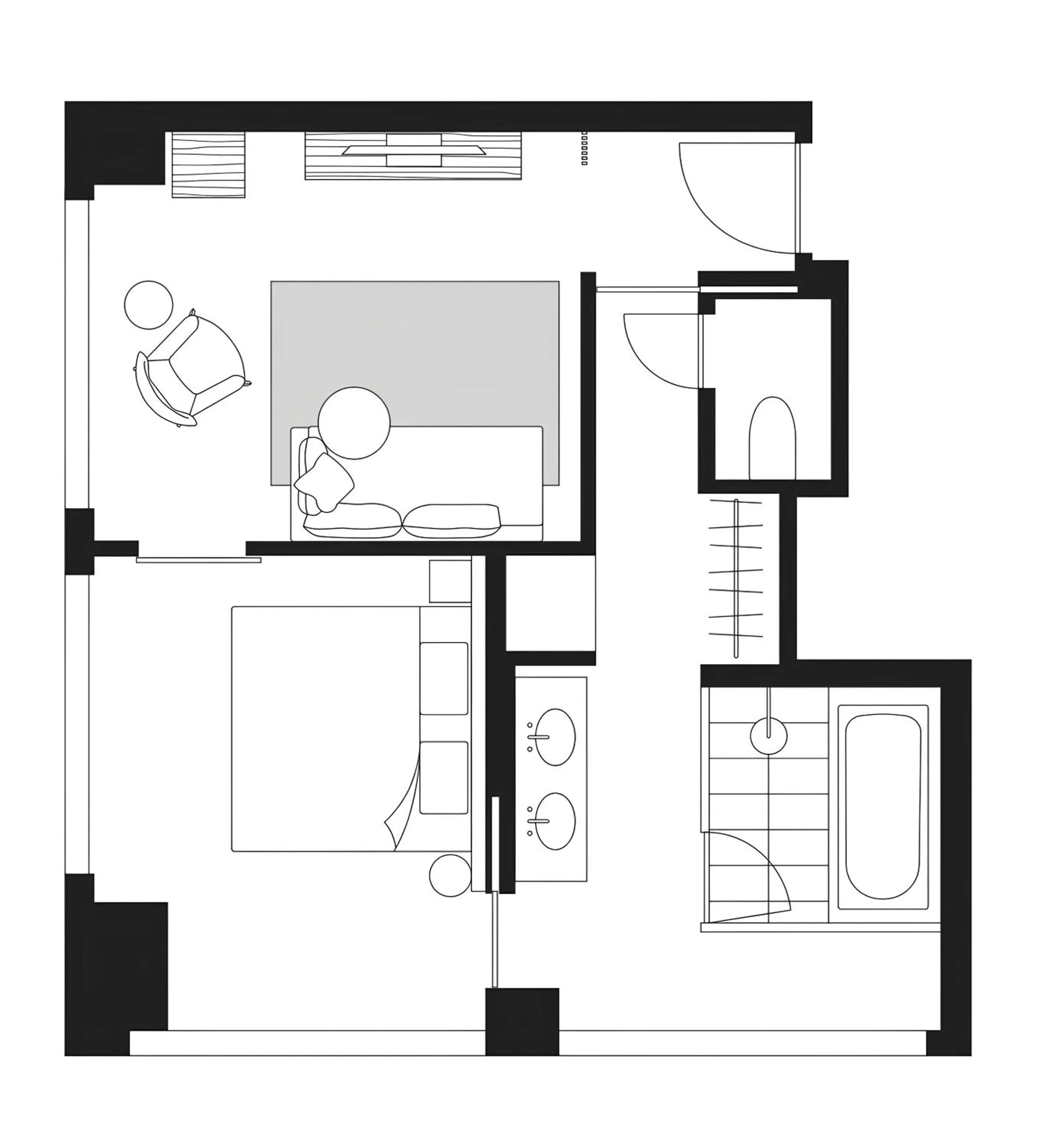 Floor plan in THE AOYAMA GRAND HOTEL