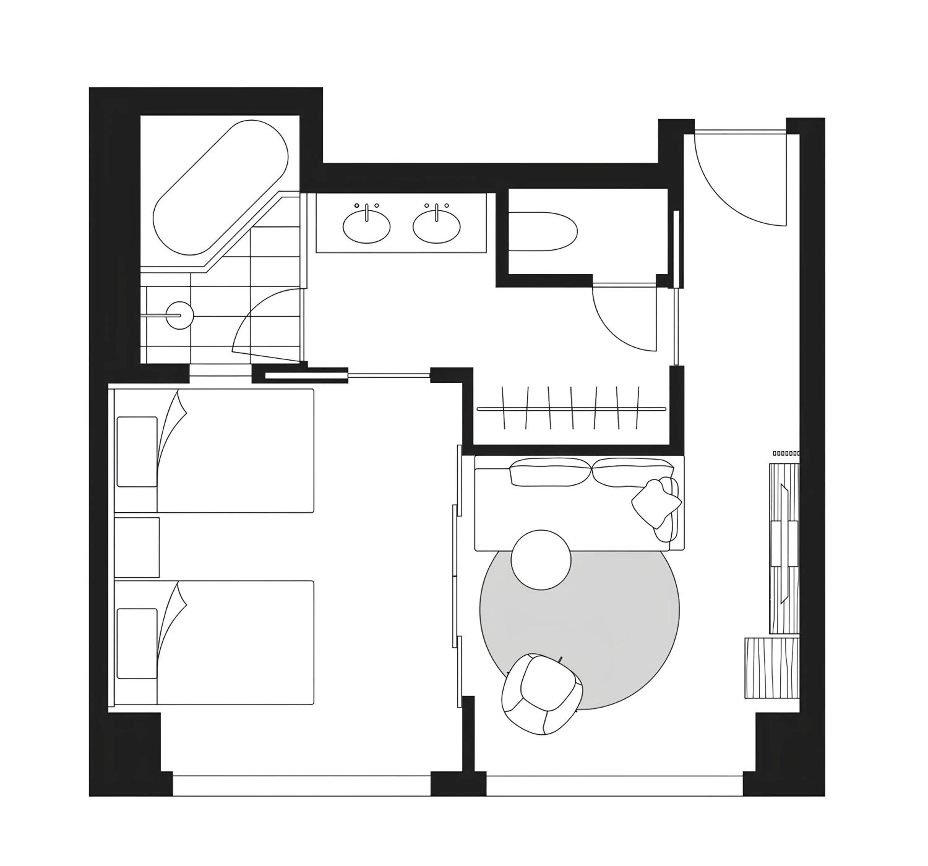 Floor plan in THE AOYAMA GRAND HOTEL