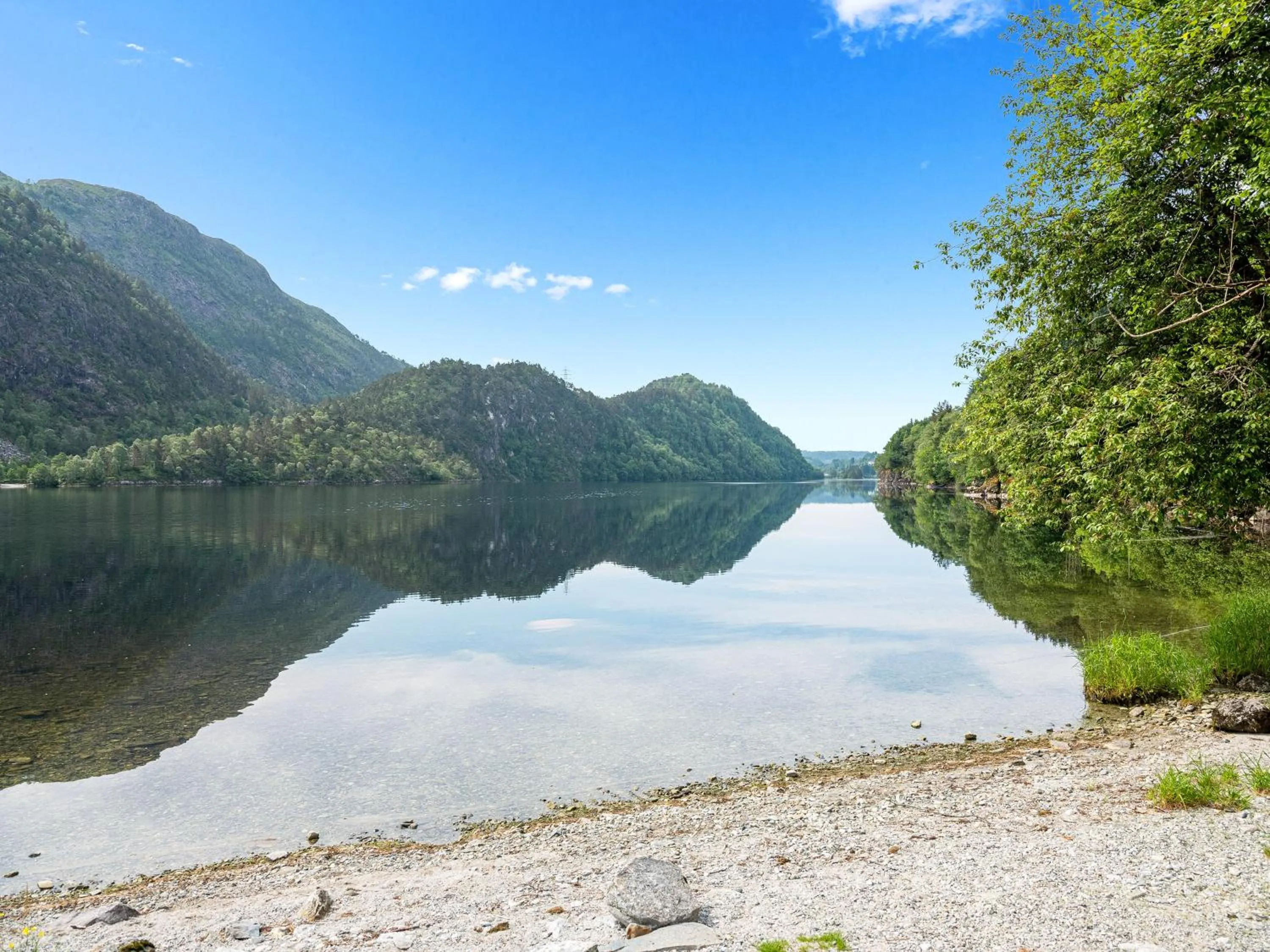 Beach in Grimen Camping