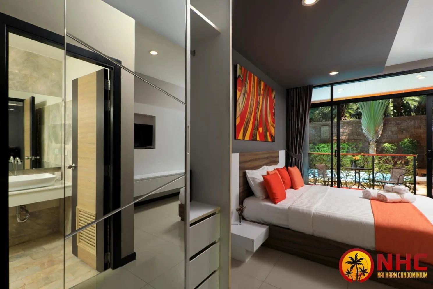 Bed in Nai Harn Condominium