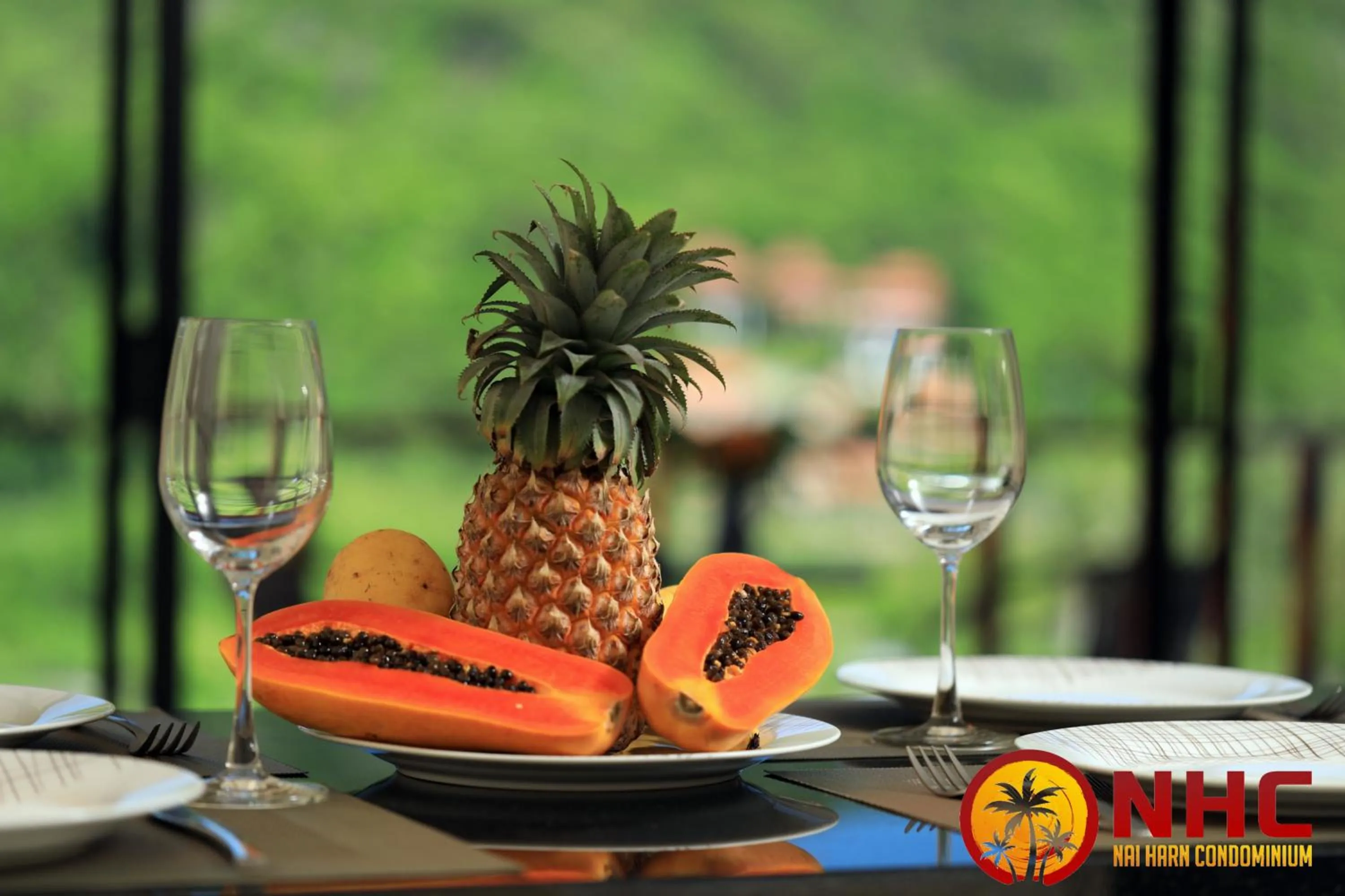 Decorative detail in Nai Harn Condominium