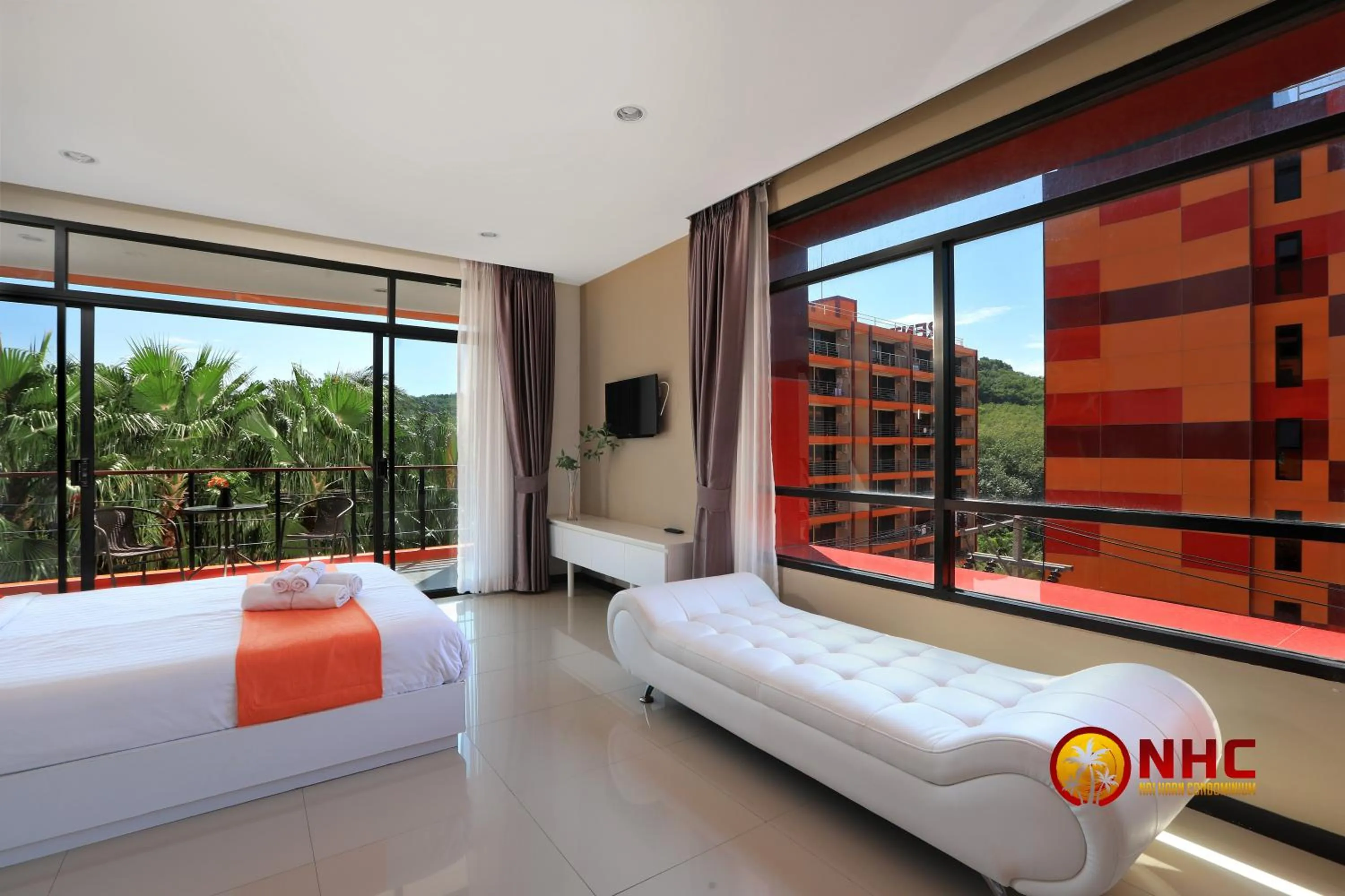 Property building, Bed in Nai Harn Condominium