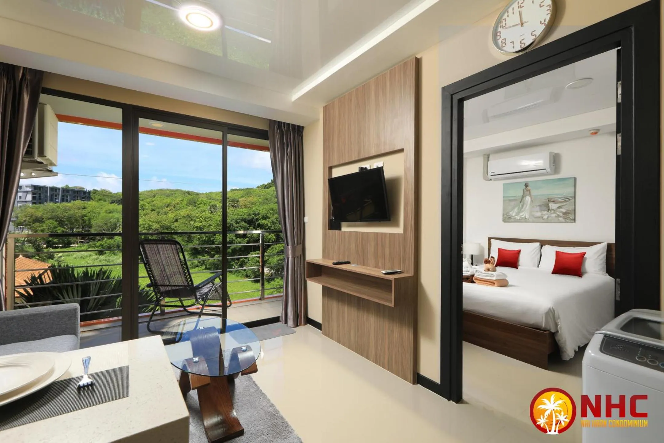 TV and multimedia, Bed in Nai Harn Condominium