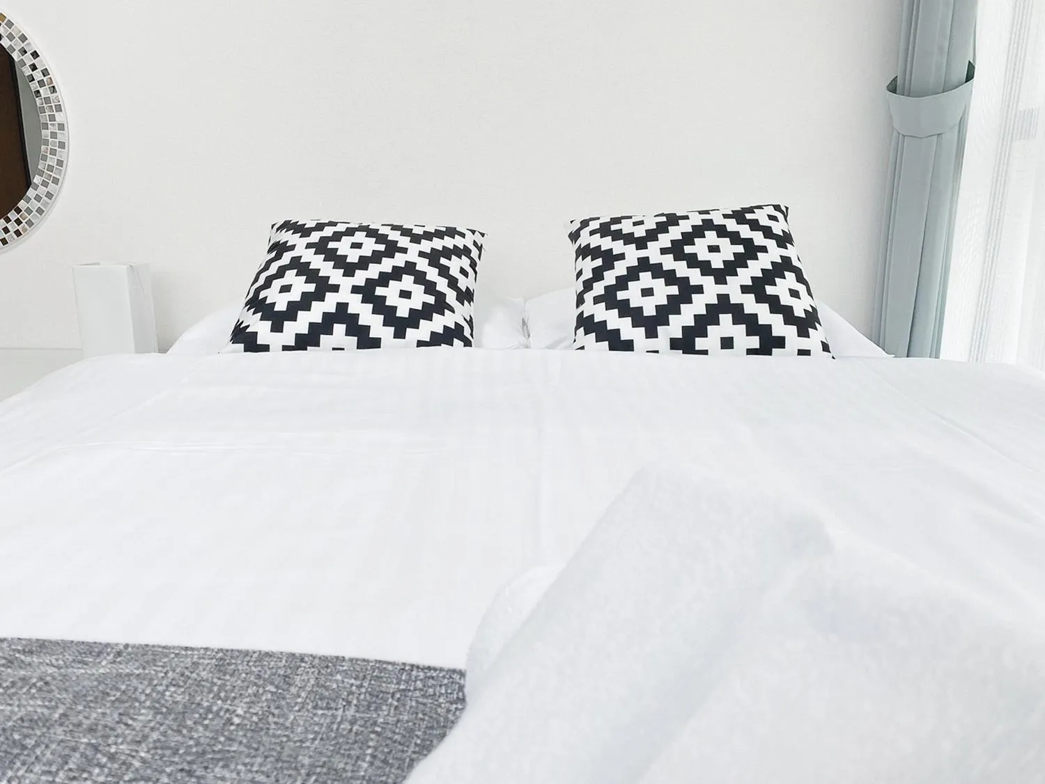 Bed in OUCHI HOTEL Itsukaichi