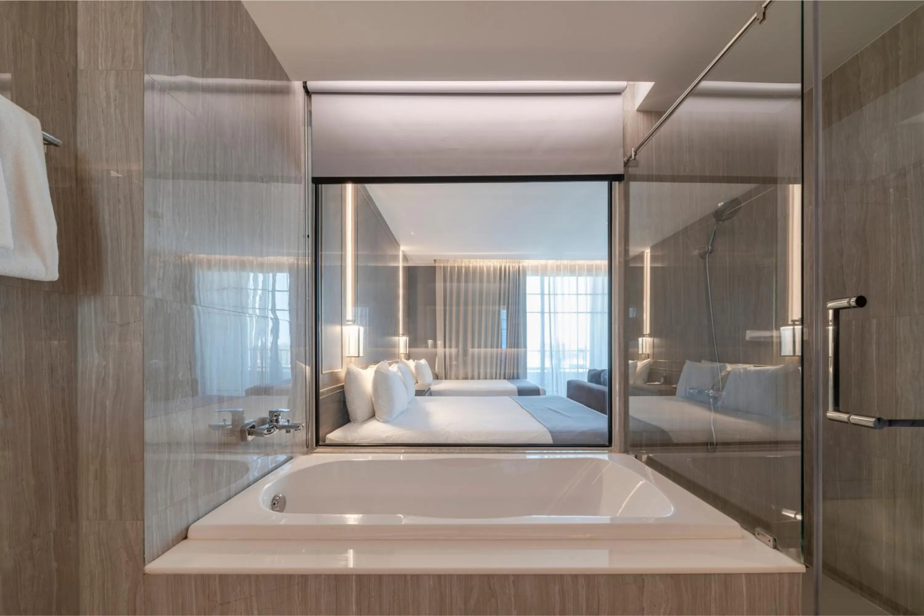 Bath, Bed in Mandarin Eastville, Pattaya - SHA Extra Plus