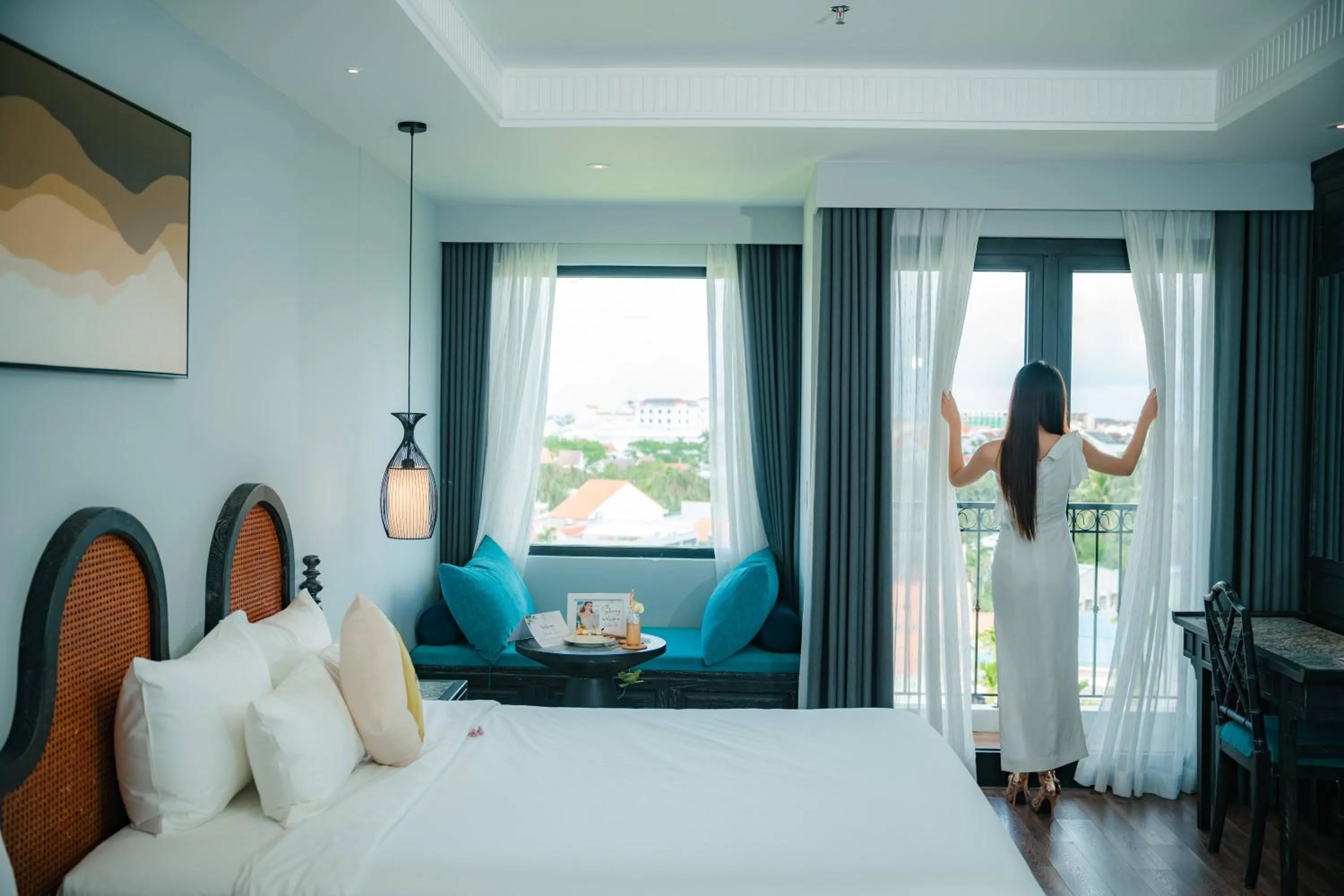 Property building, Bed in Shining Riverside Hoi An Boutique & Spa