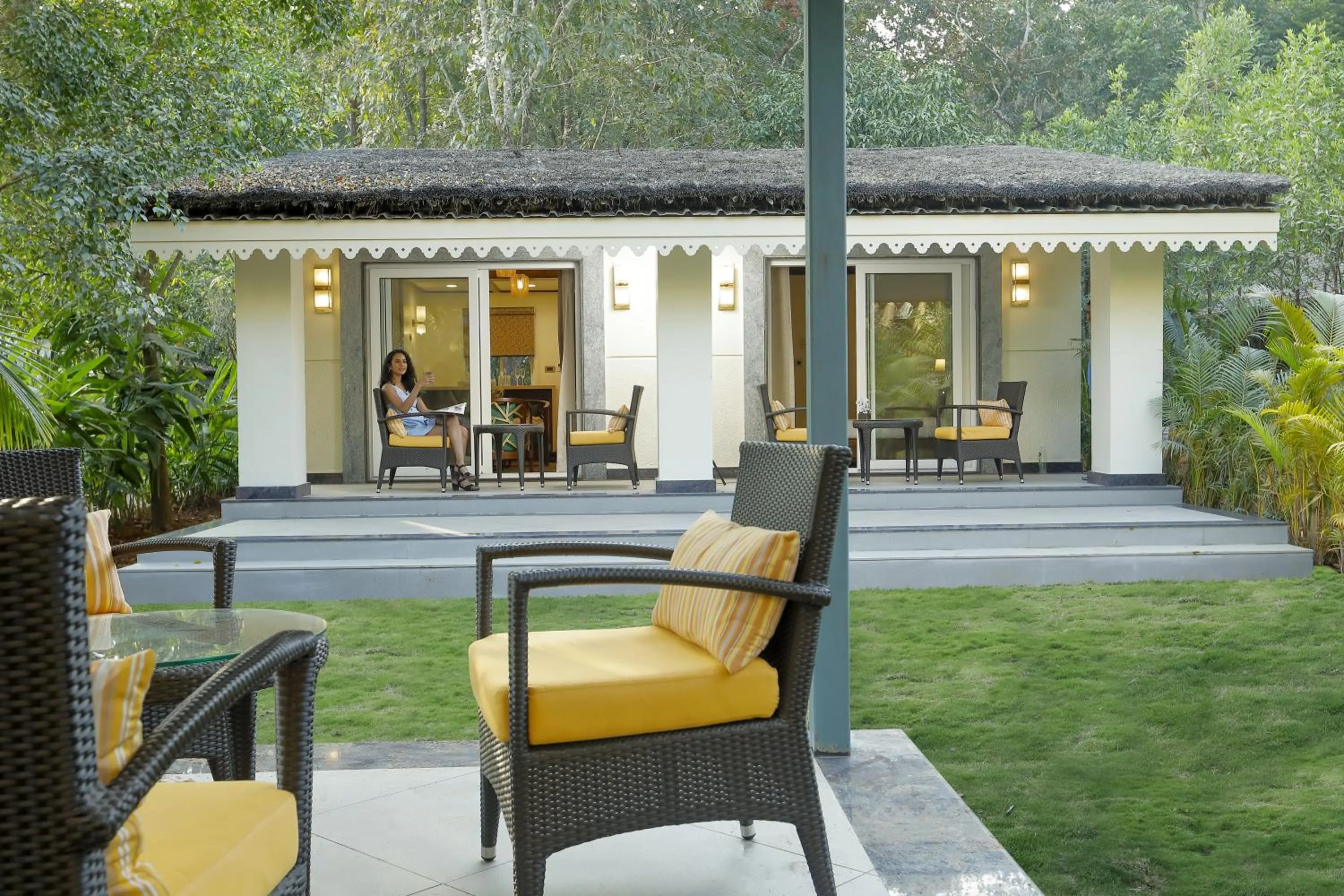 Patio in Whistling Woodzs Resort