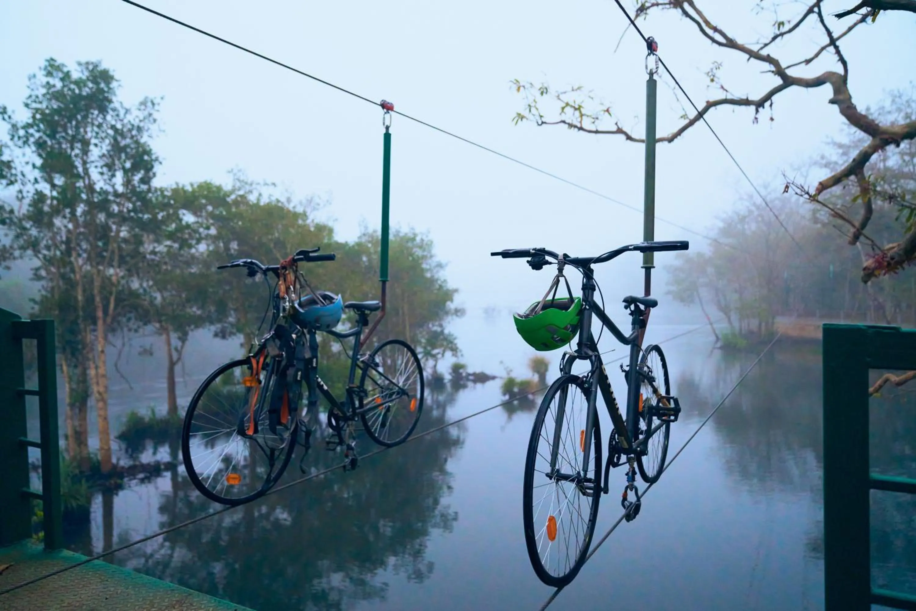 Cycling in Whistling Woodzs Resort